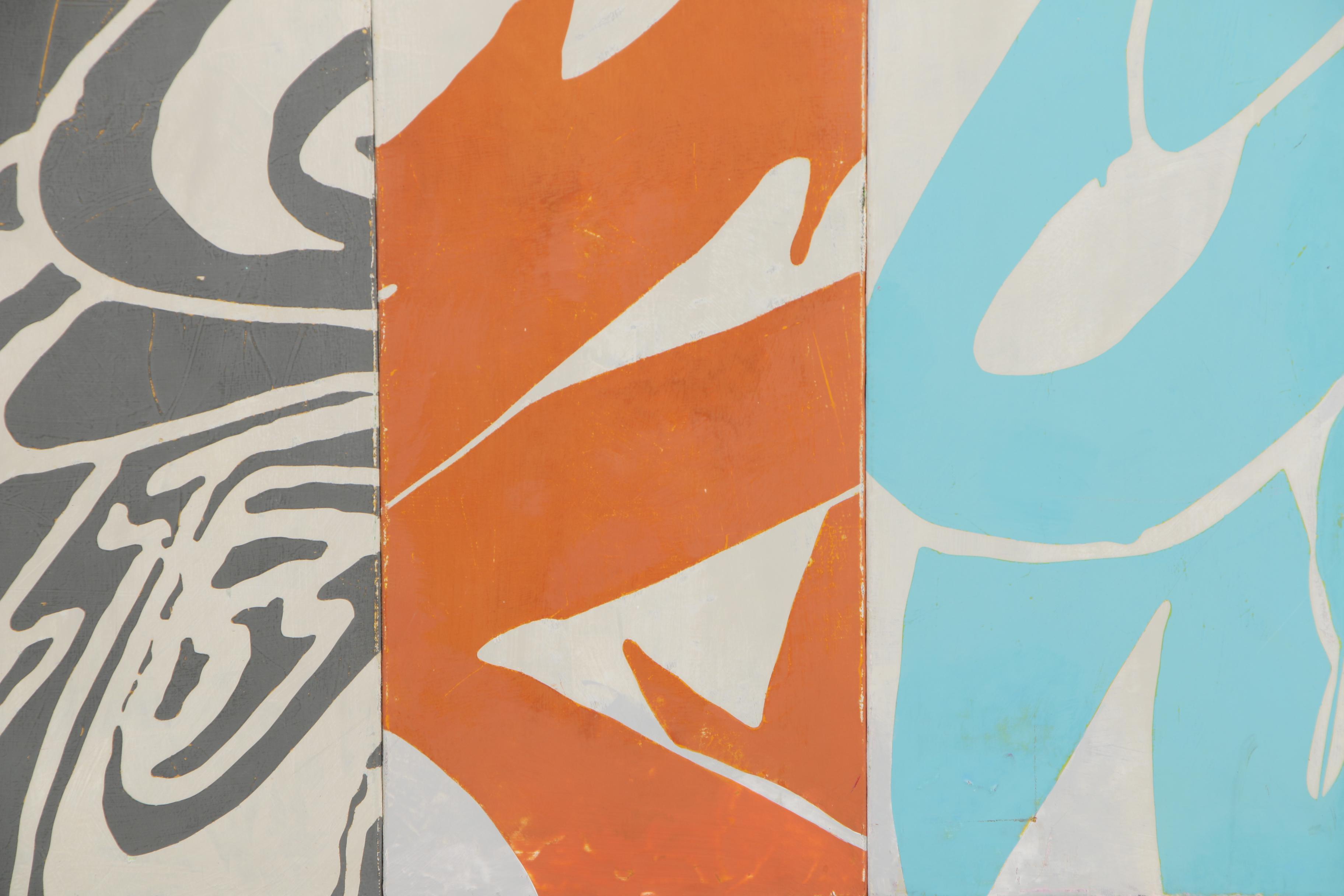 Bradley Narduzzi Rex Monumental Acrylic Polyptych "Cupid's Arsenal", 2008