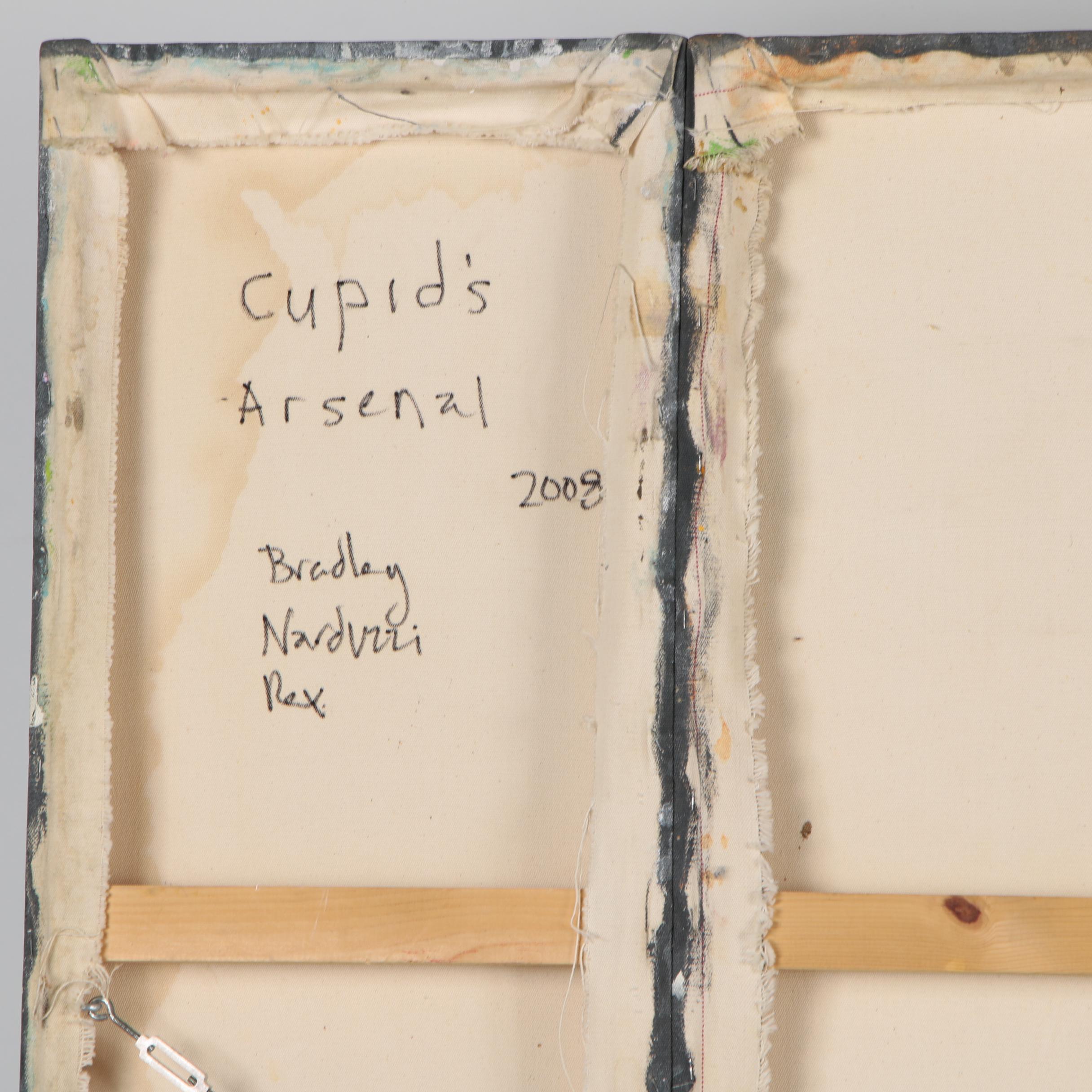 Bradley Narduzzi Rex Monumental Acrylic Polyptych "Cupid's Arsenal", 2008