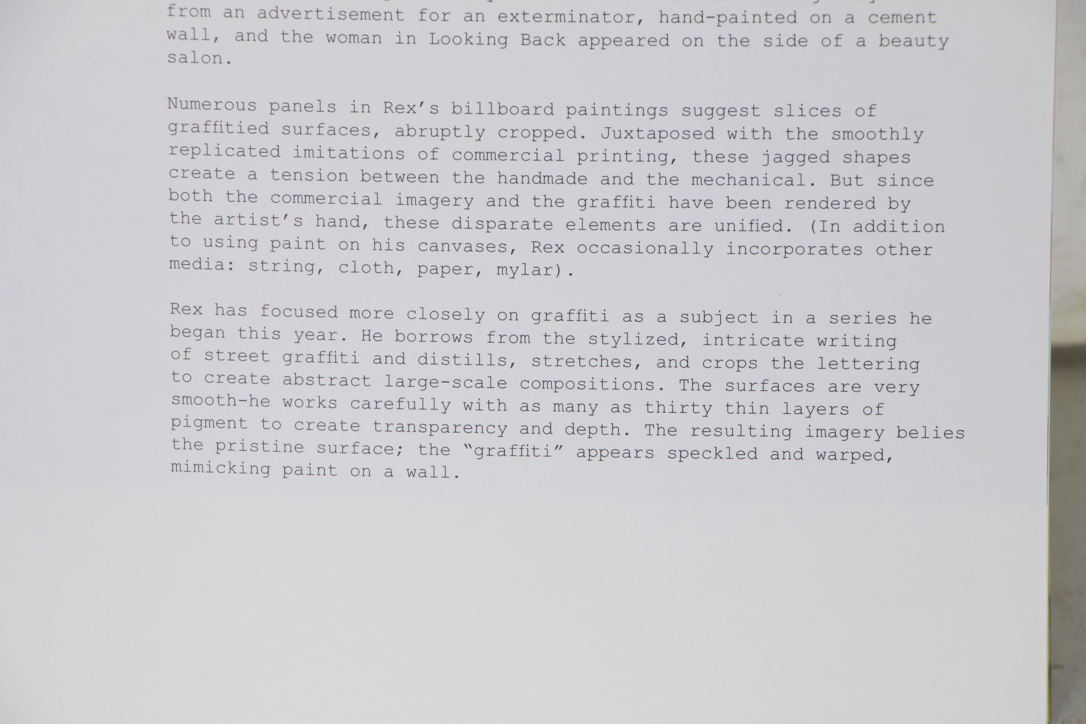 Bradley Narduzzi Rex Monumental Acrylic Polyptych "Cupid's Arsenal", 2008