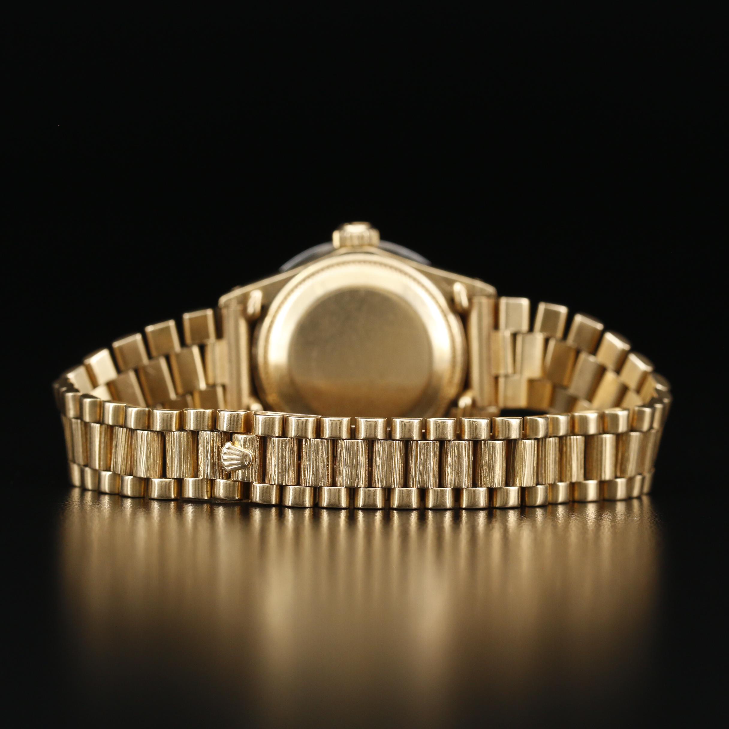 1980 Rolex Datejust 18K Gold and 1.28 CTW Diamond Bezel Automatic Watch