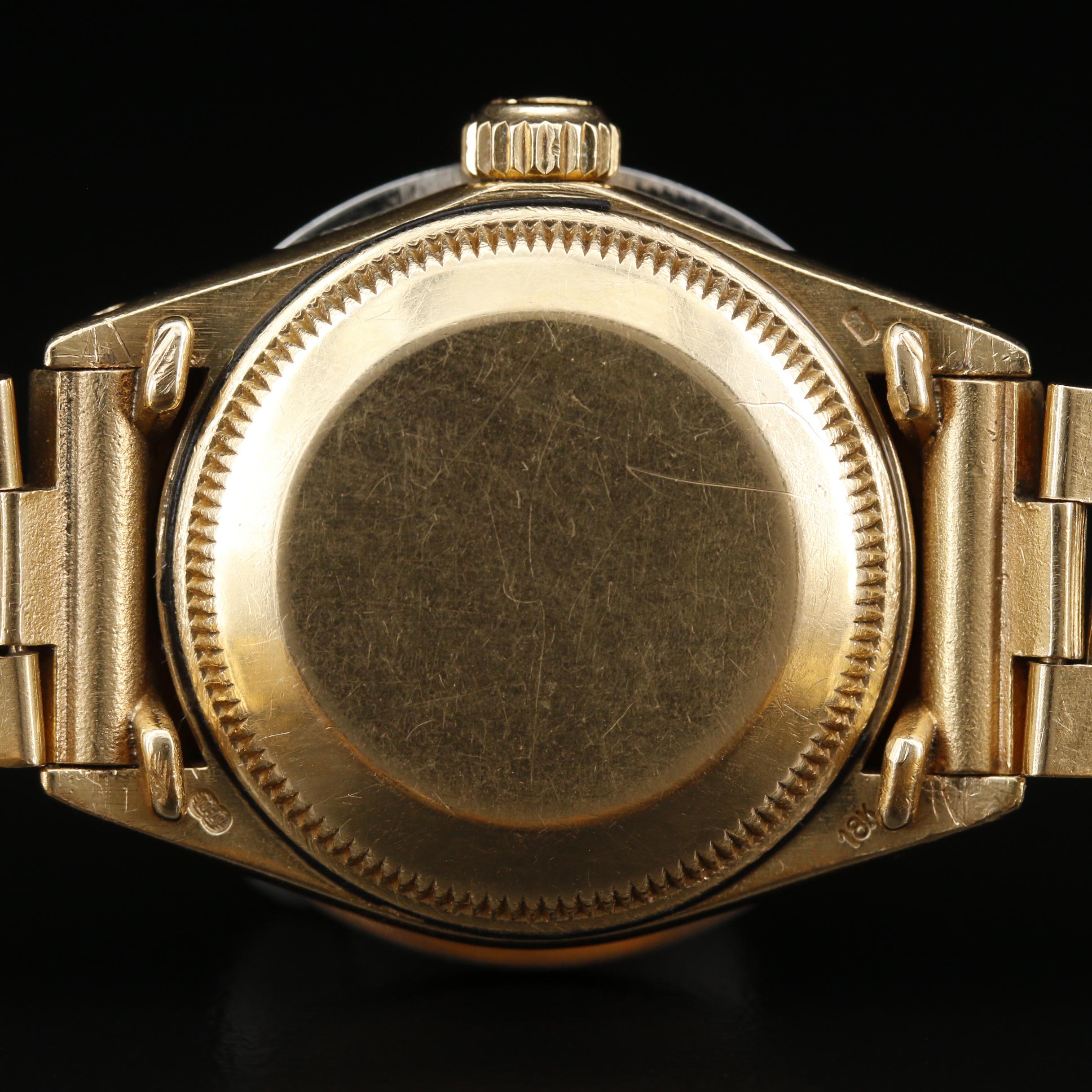 1980 Rolex Datejust 18K Gold and 1.28 CTW Diamond Bezel Automatic Watch