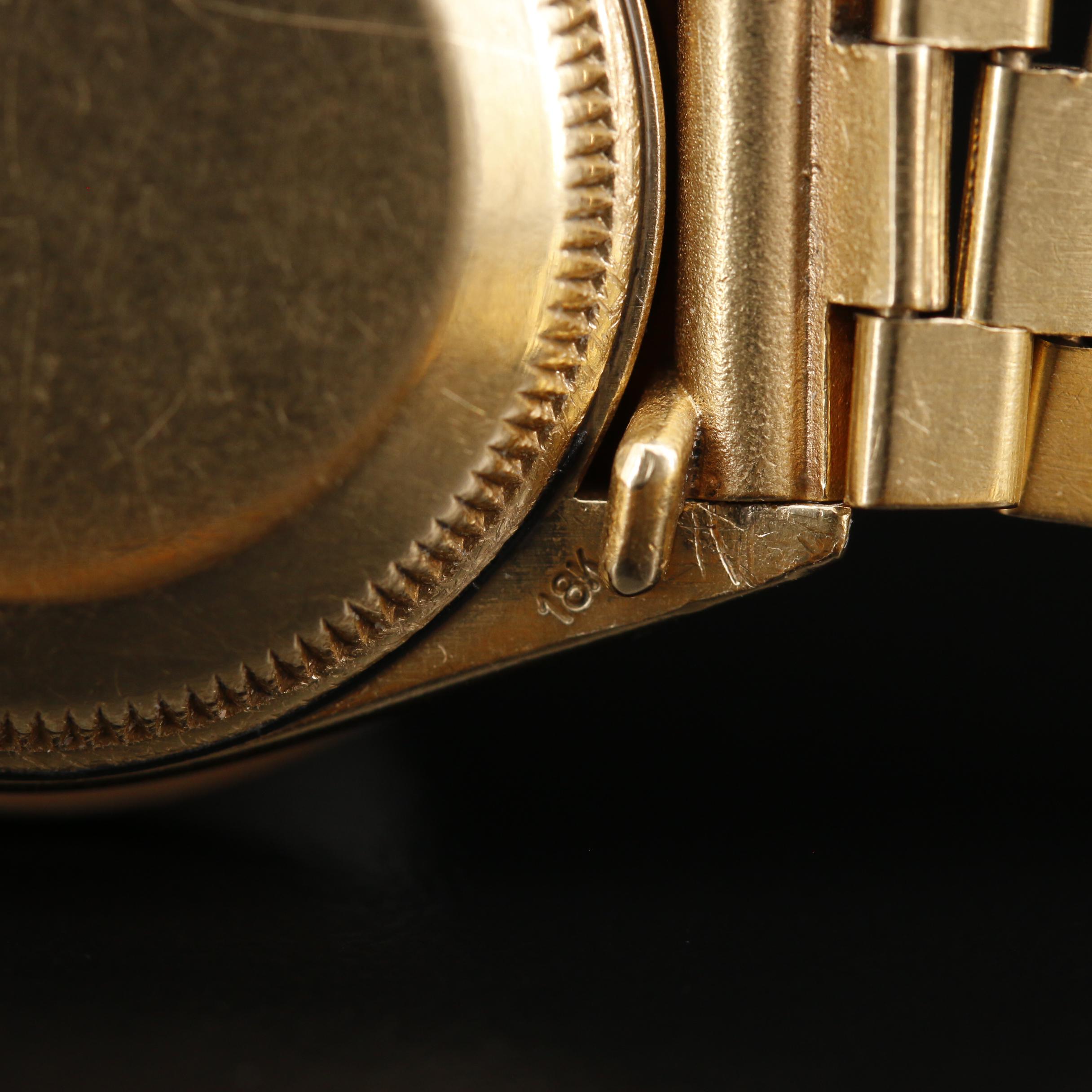 1980 Rolex Datejust 18K Gold and 1.28 CTW Diamond Bezel Automatic Watch