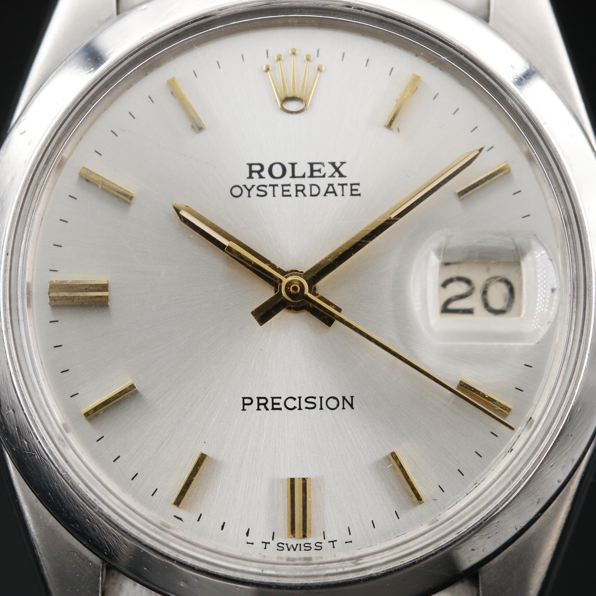 1969 Rolex Oysterdate Stainless Steel Watch