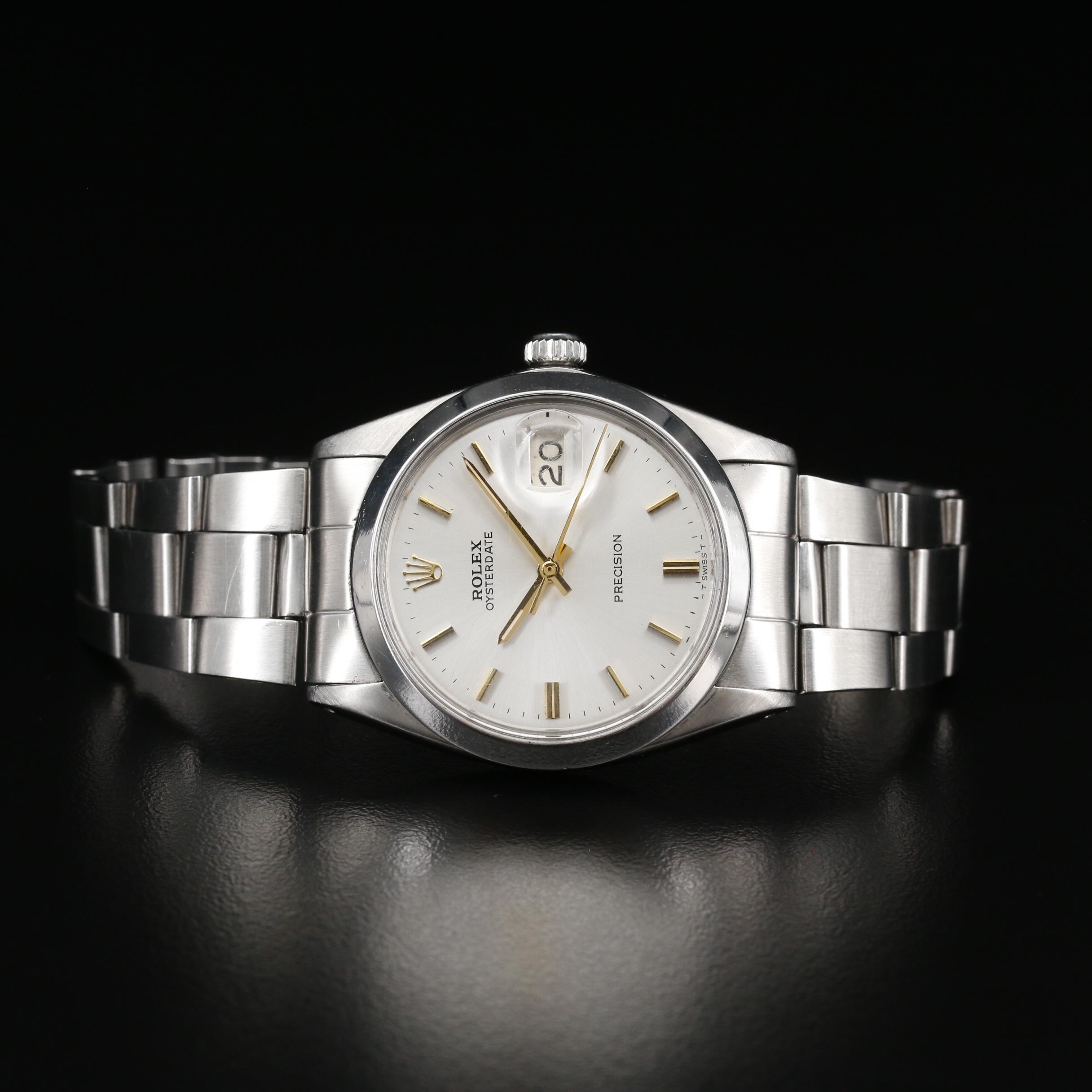 1969 Rolex Oysterdate Stainless Steel Watch