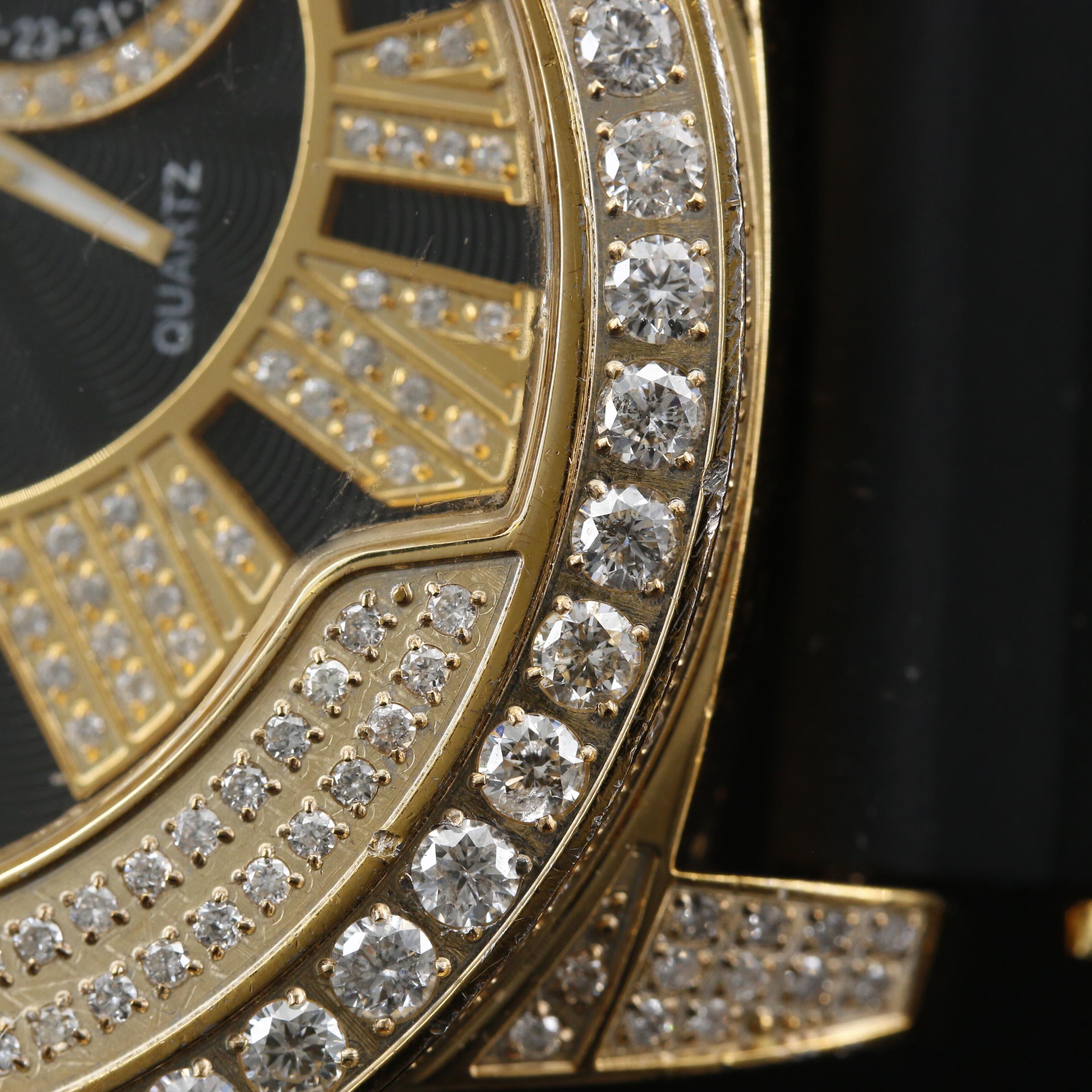 Ice Time Grandmaster Stainless Steel and 6.50 CTW Diamond Quartz Watch