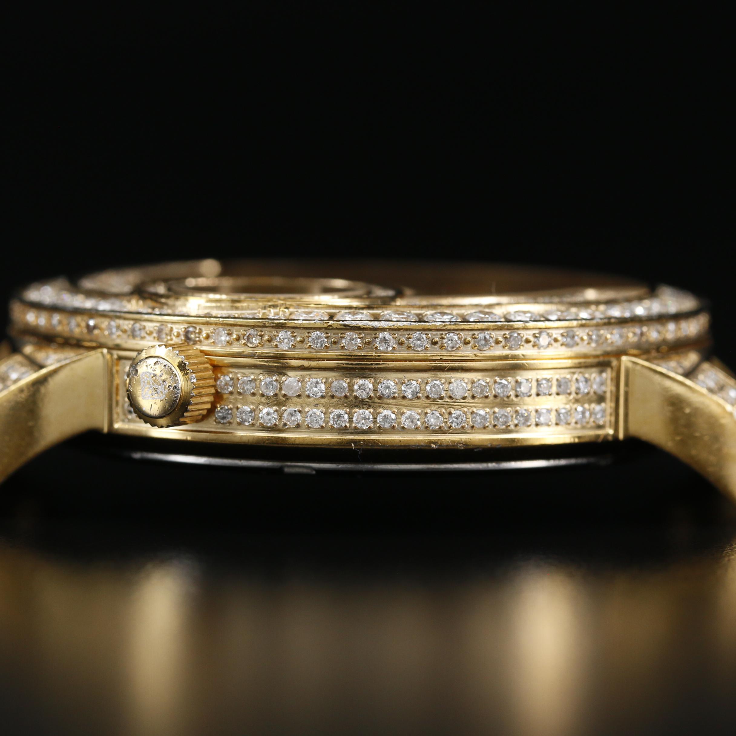 Ice Time Grandmaster Stainless Steel and 6.50 CTW Diamond Quartz Watch