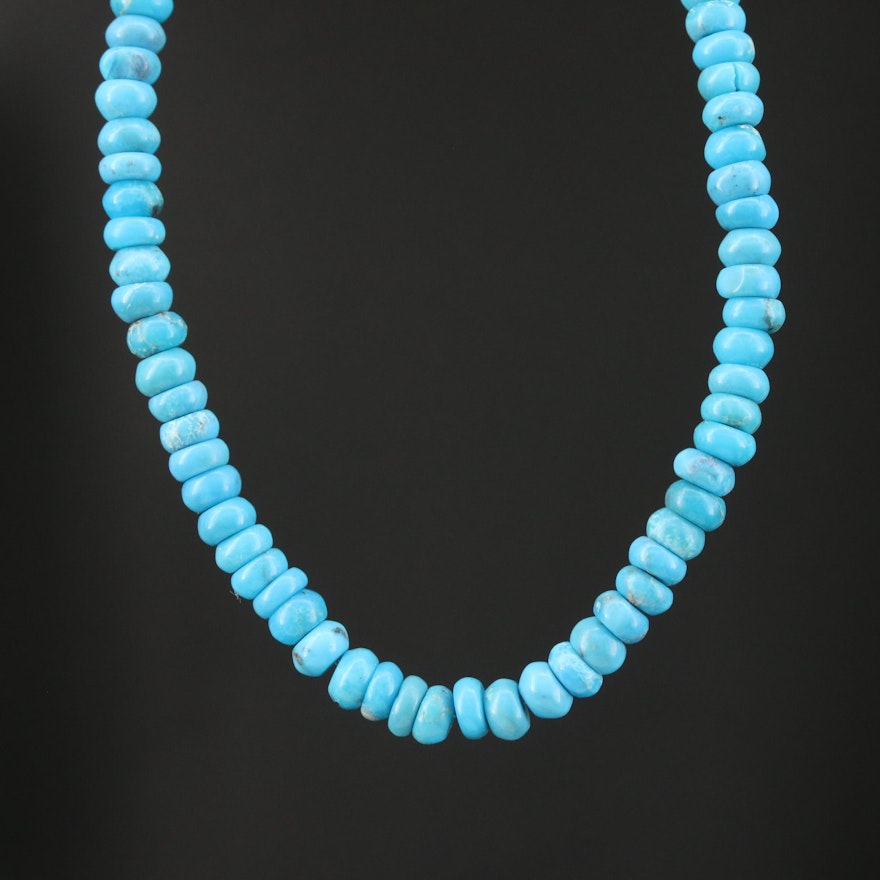 10K Turquoise Beaded Necklace