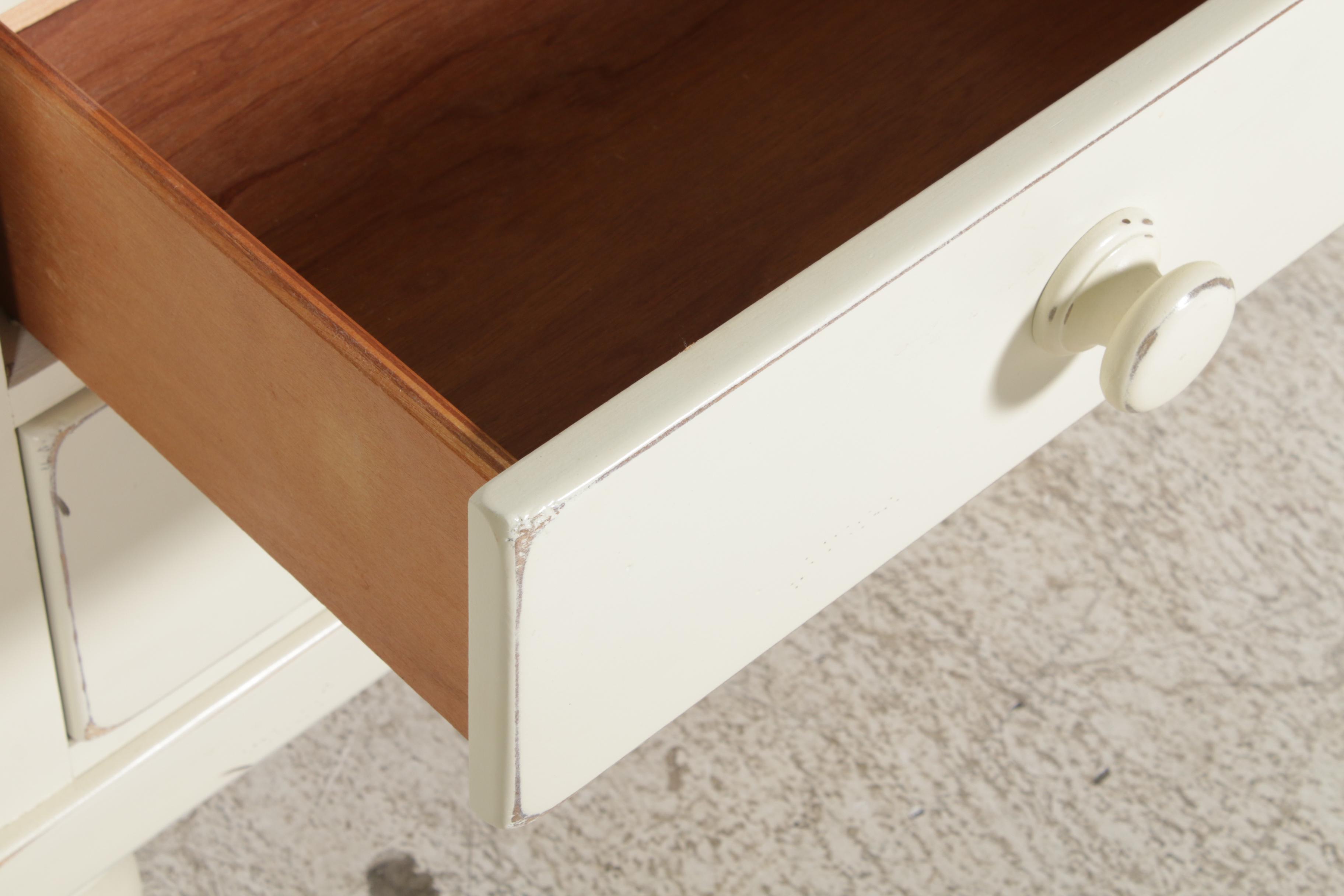 Lexington "Seaside Retreat" Painted Dresser and Nightstand with Twin Headboards