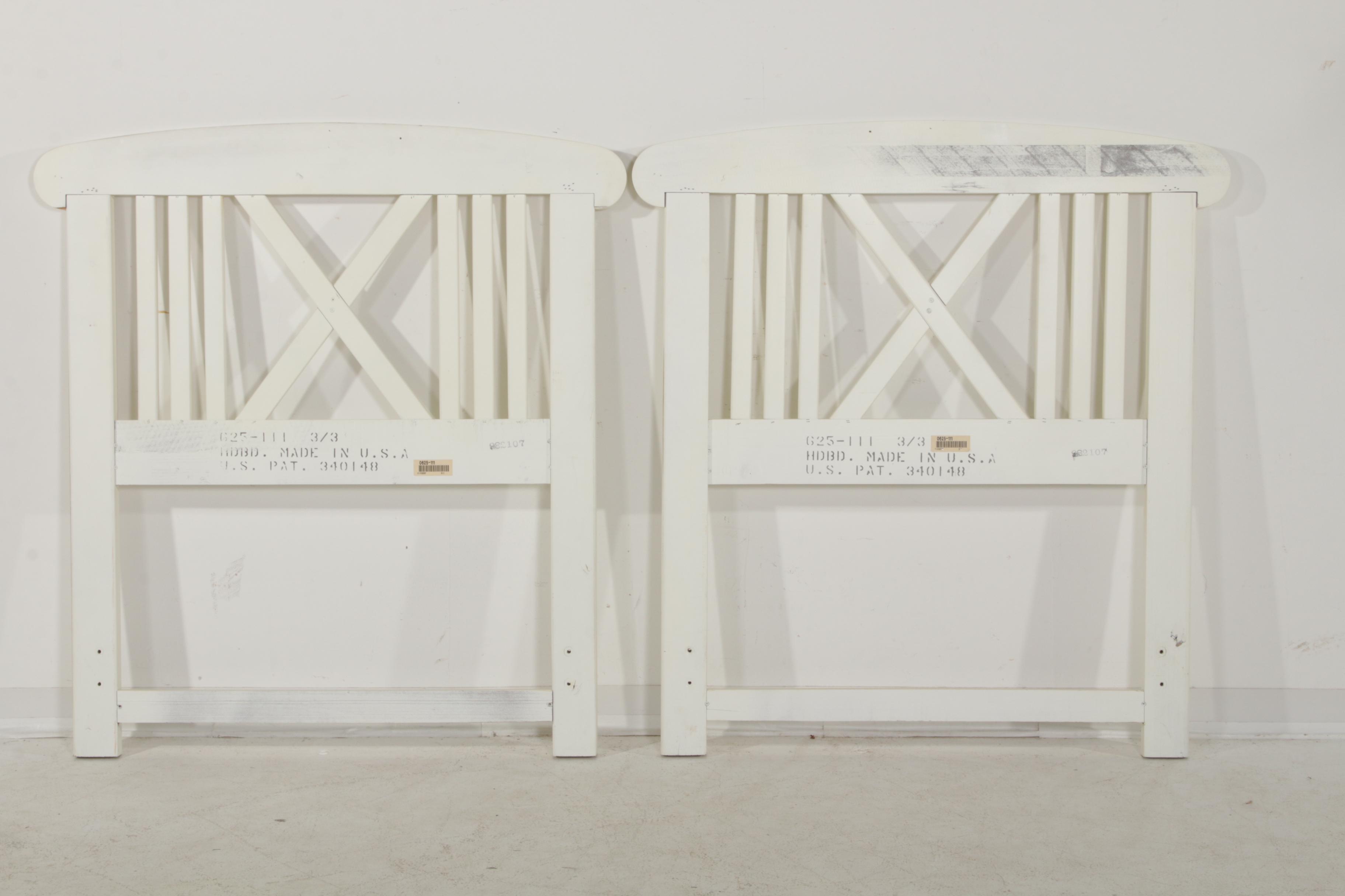 Lexington "Seaside Retreat" Painted Dresser and Nightstand with Twin Headboards