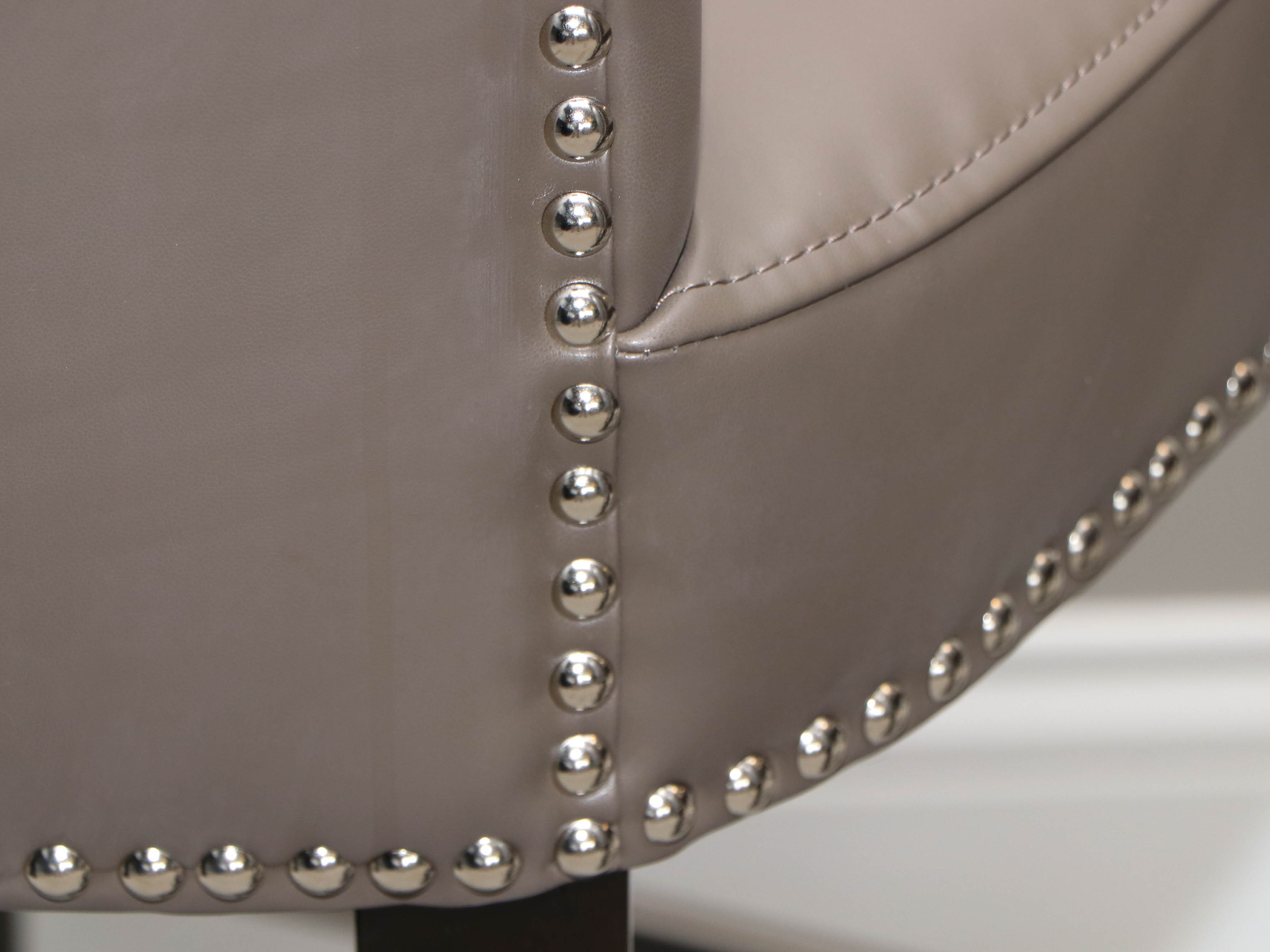 Safavieh Faux Leather Side Chairs with Nailhead Details