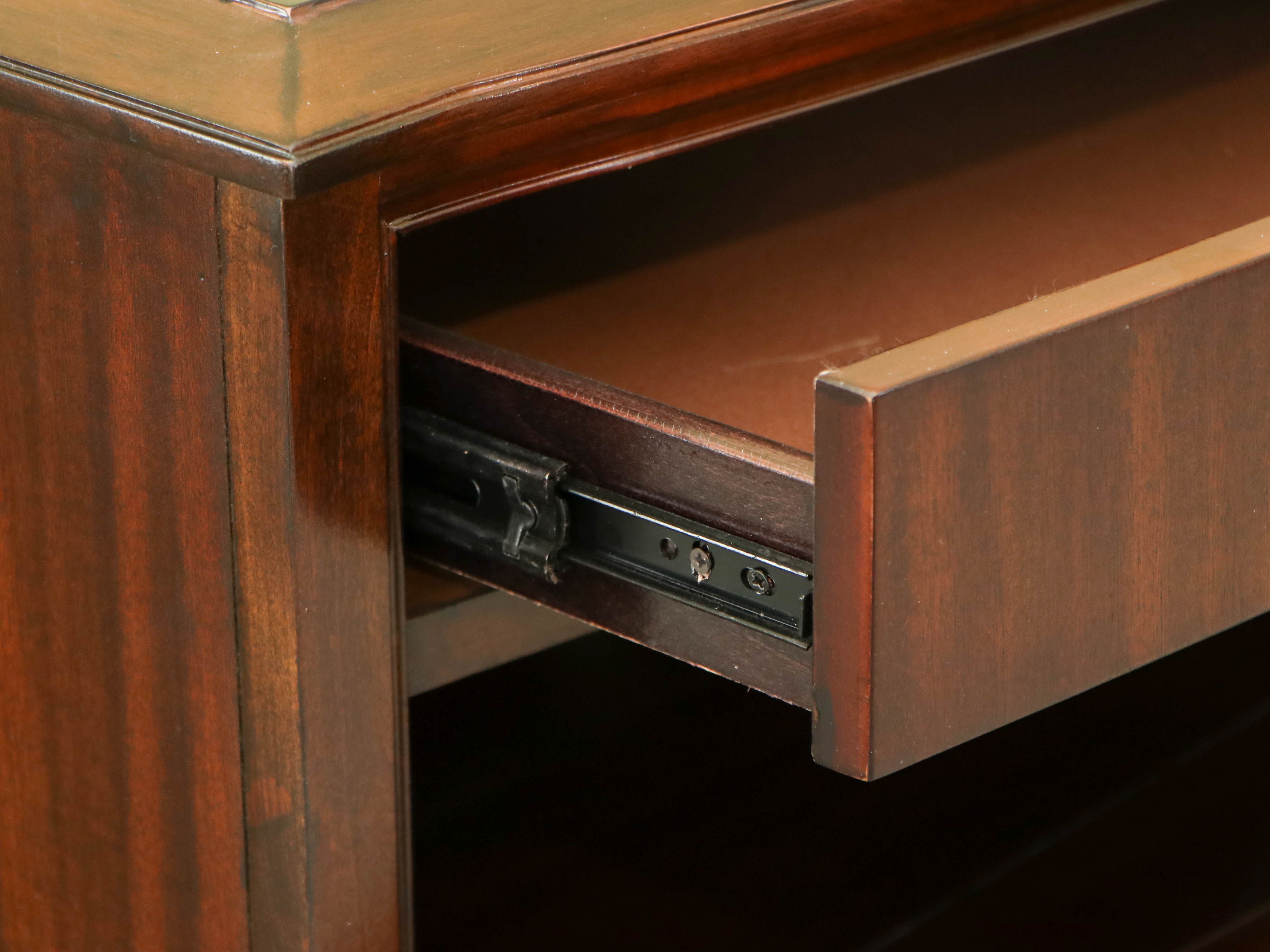Zebrawood-Finish Chest of Drawers