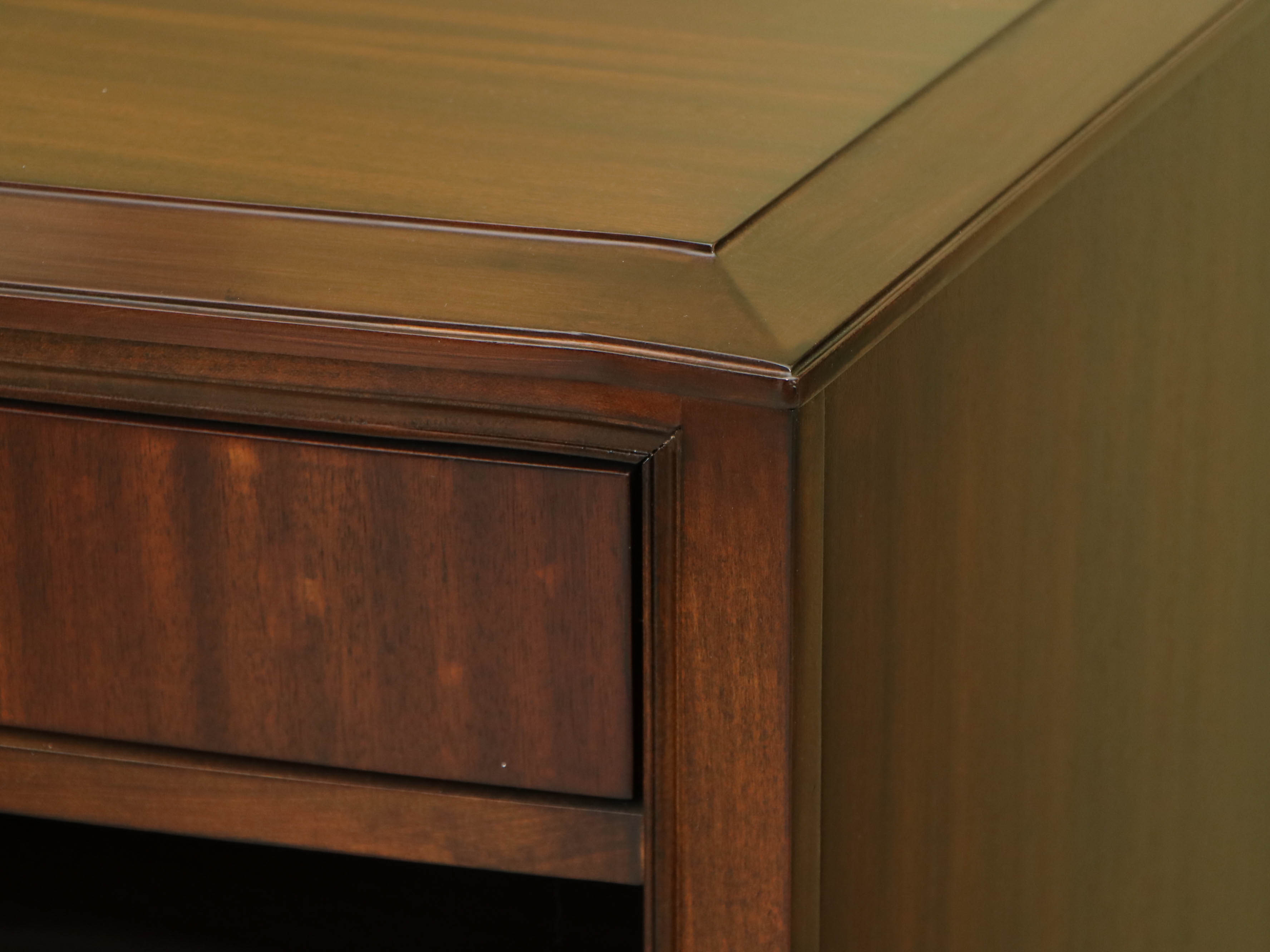 Zebrawood-Finish Chest of Drawers