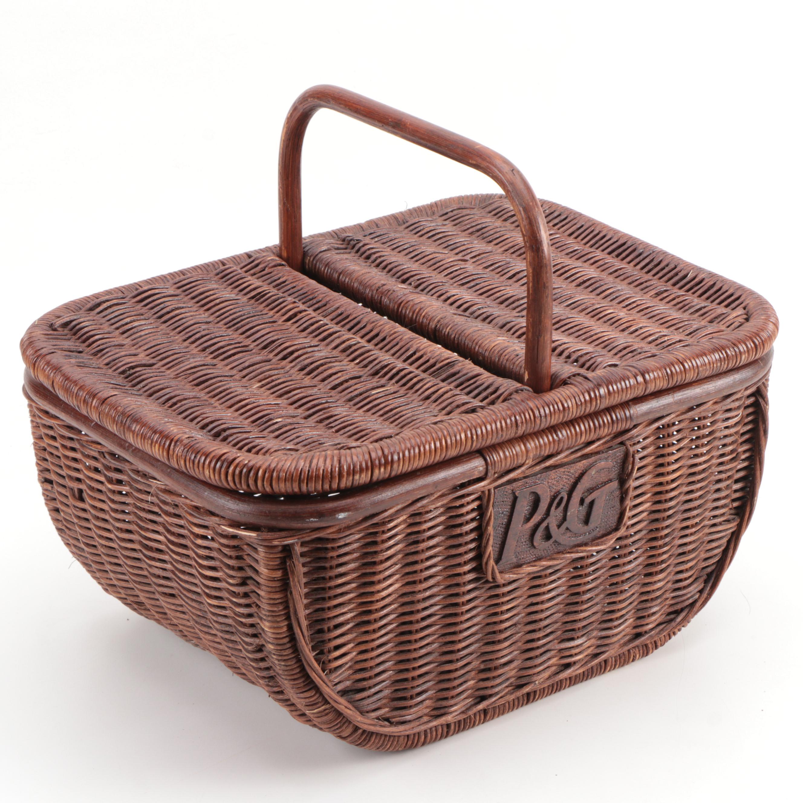 Procter & Gamble Anniversary Items Including Picnic Baskets, and a Caddy