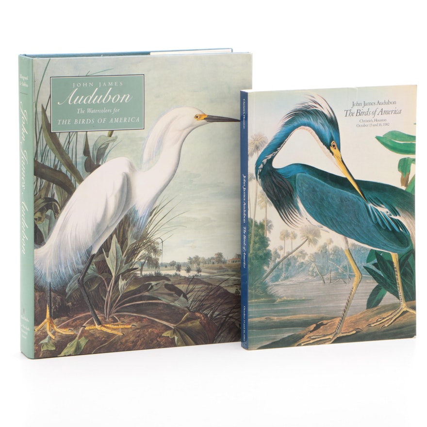 Audubon's "The Watercolors for The Birds of America" with Christie's Catalog