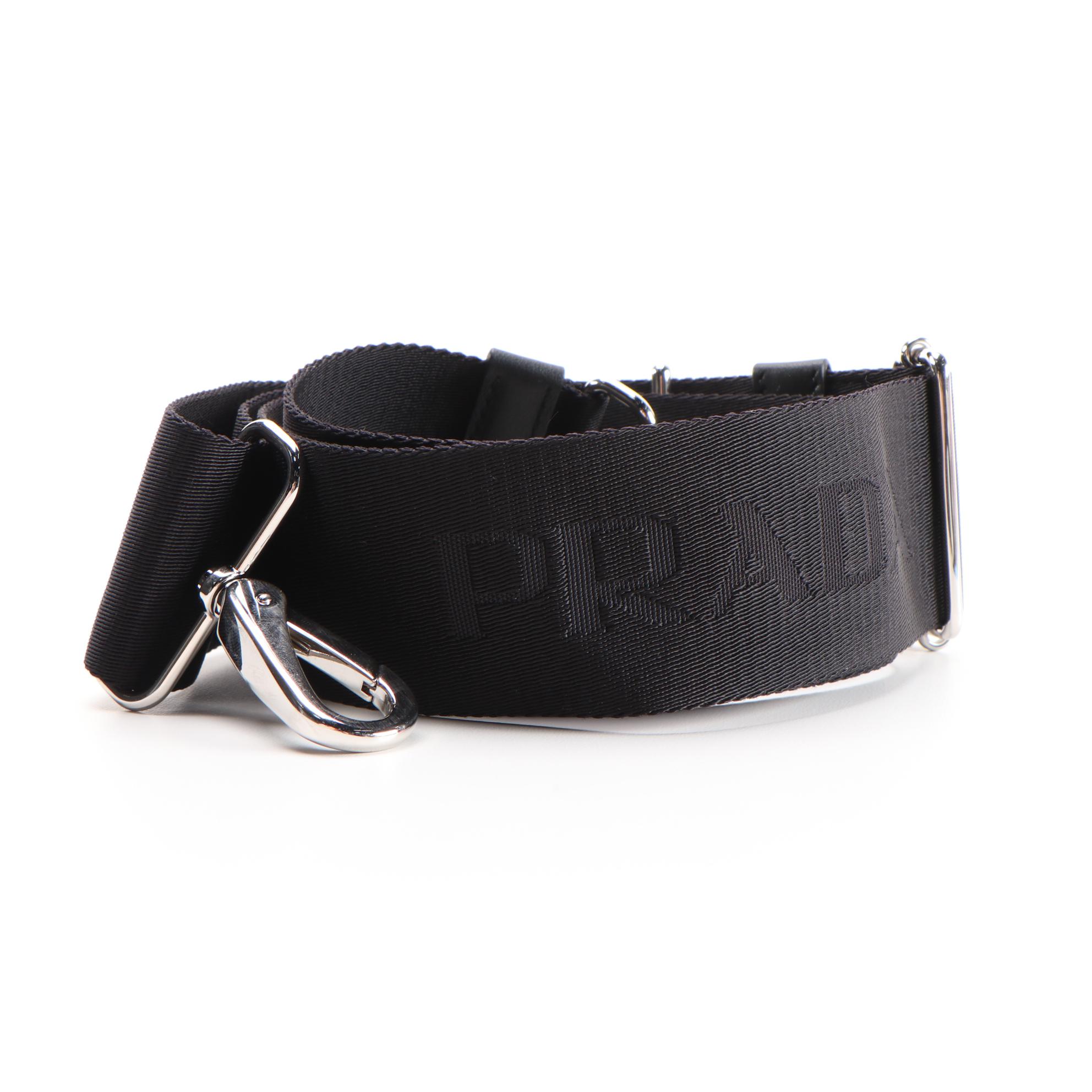 Prada Concept Double Zip Satchel in Noir Tessuto Nylon and Leather