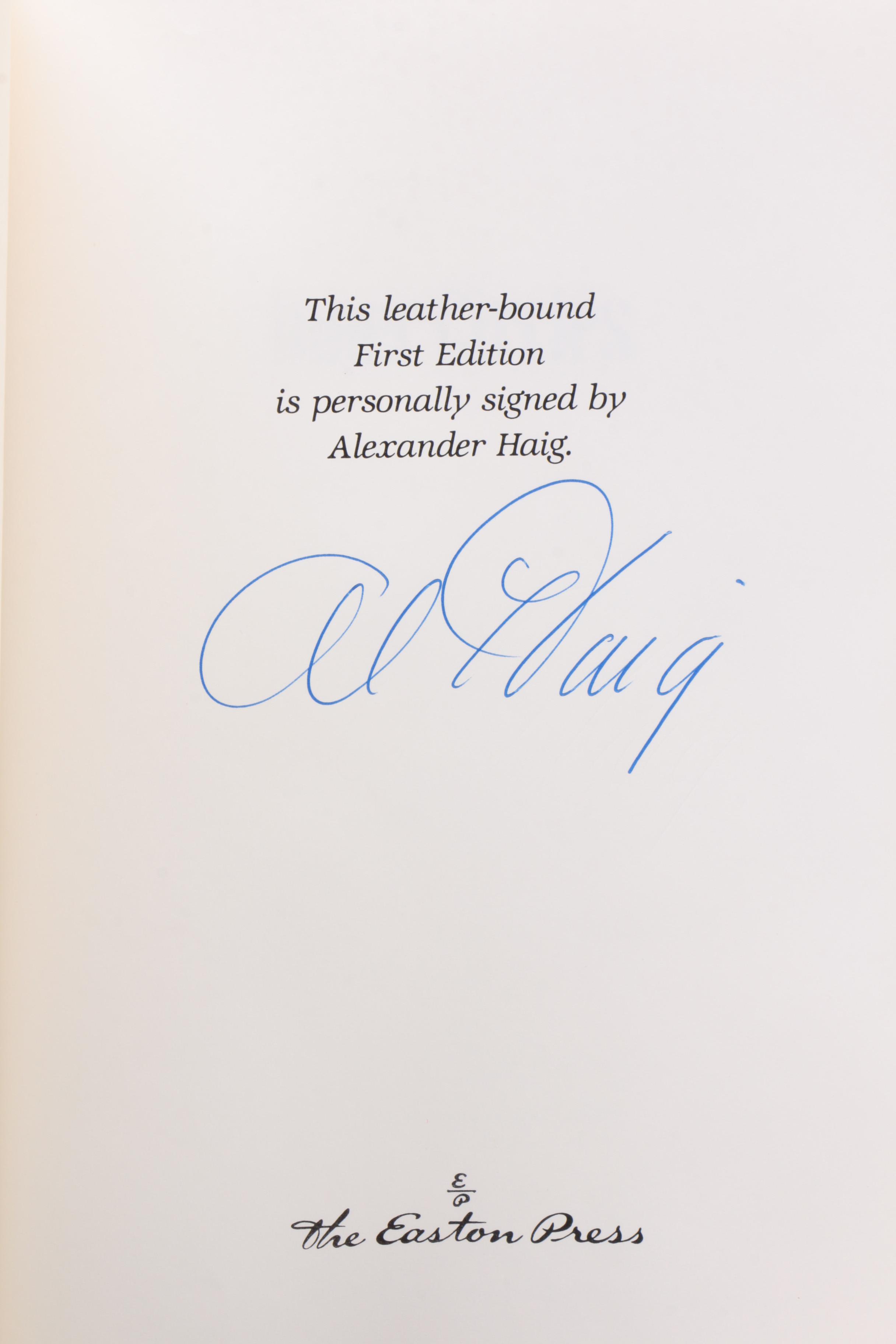 Easton Press Signed First Edition "Inner Circles" by Alexander M. Haig Jr., 1992