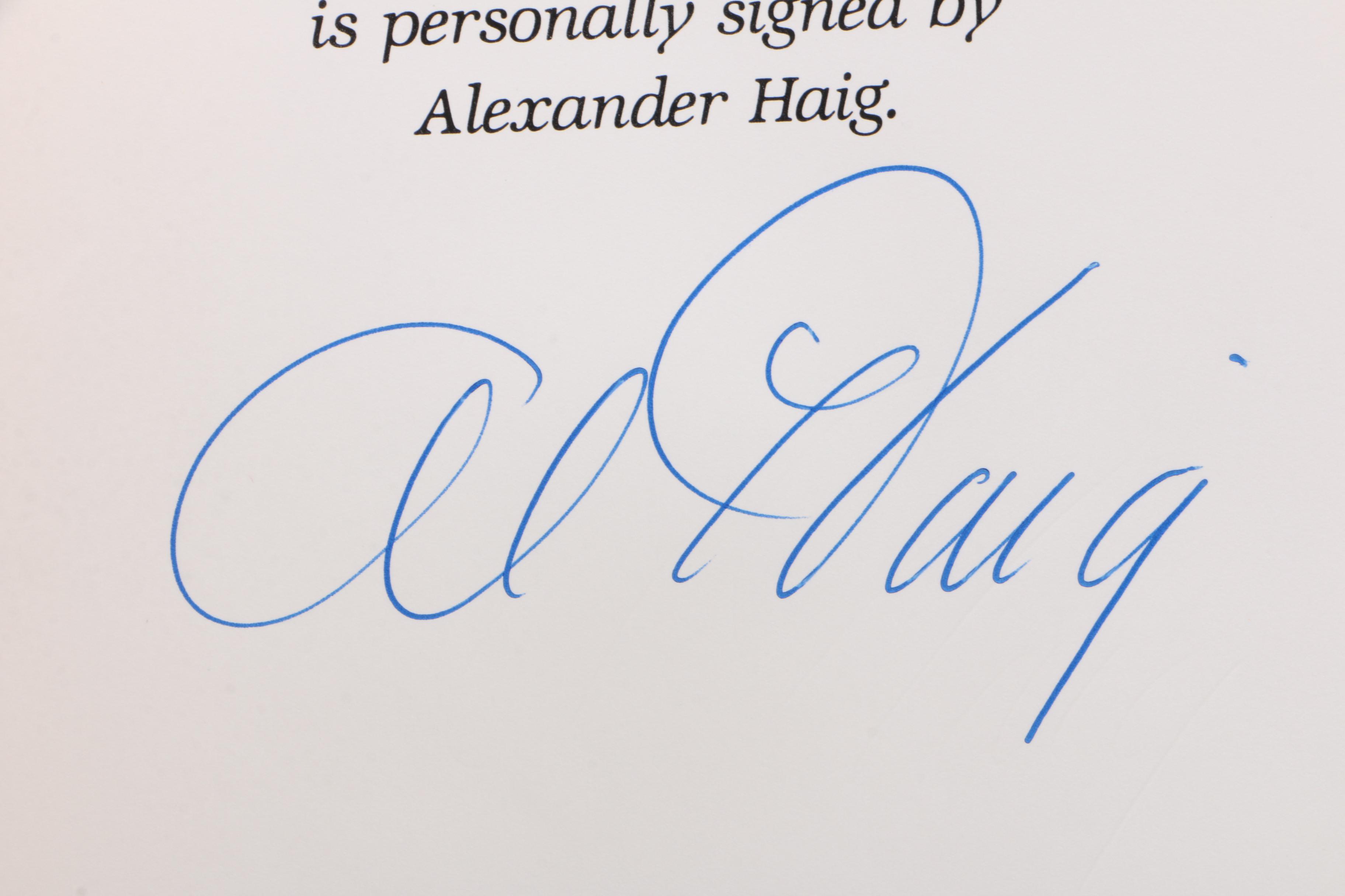 Easton Press Signed First Edition "Inner Circles" by Alexander M. Haig Jr., 1992