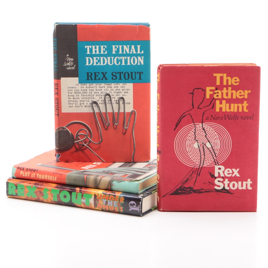 Rex Stout Books Featuring "The Final Deduction", "The Father Hunt" and More