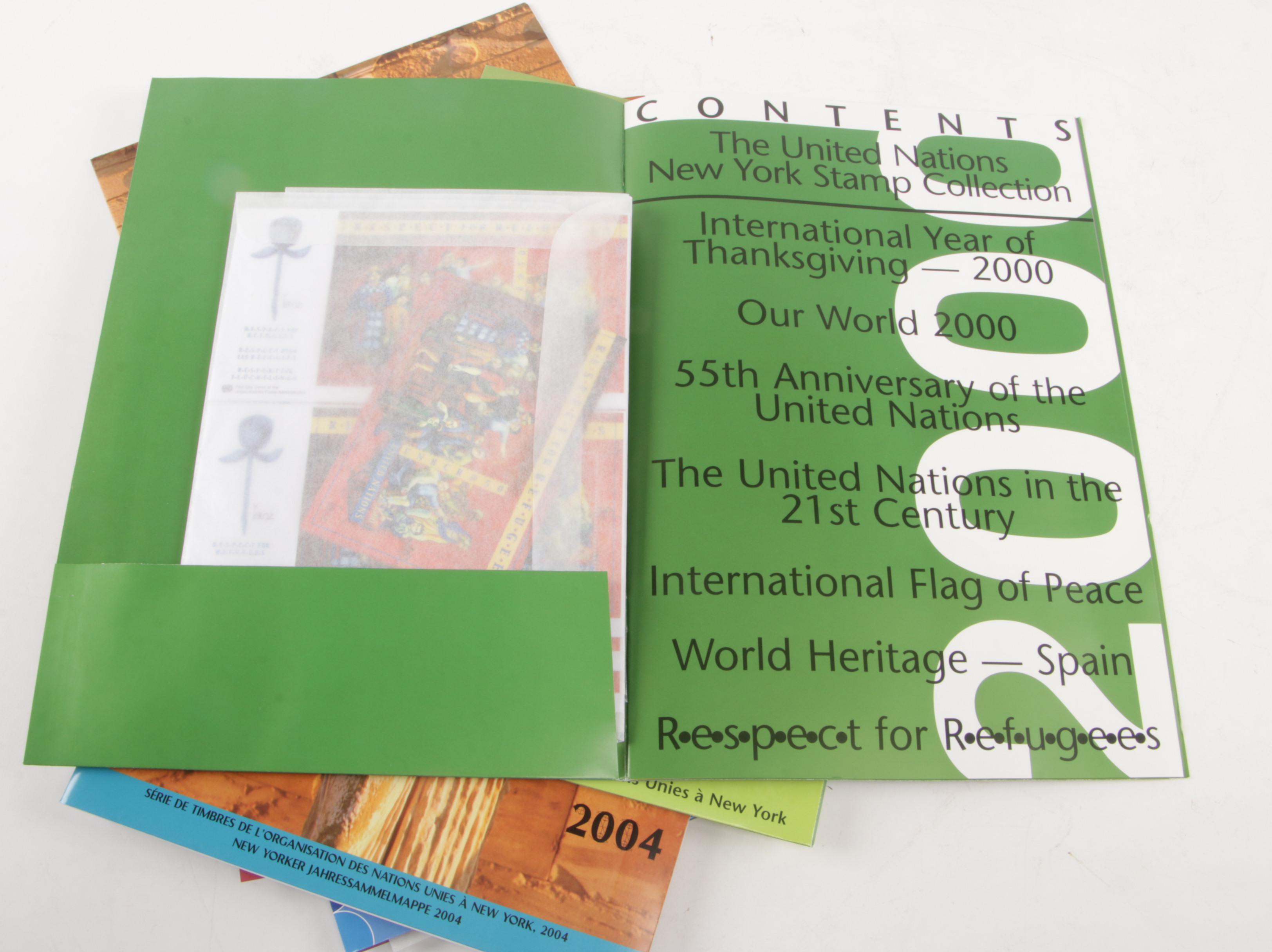 Seventeen Modern United Nations Commemorative Stamp Sets with Accompanying Books