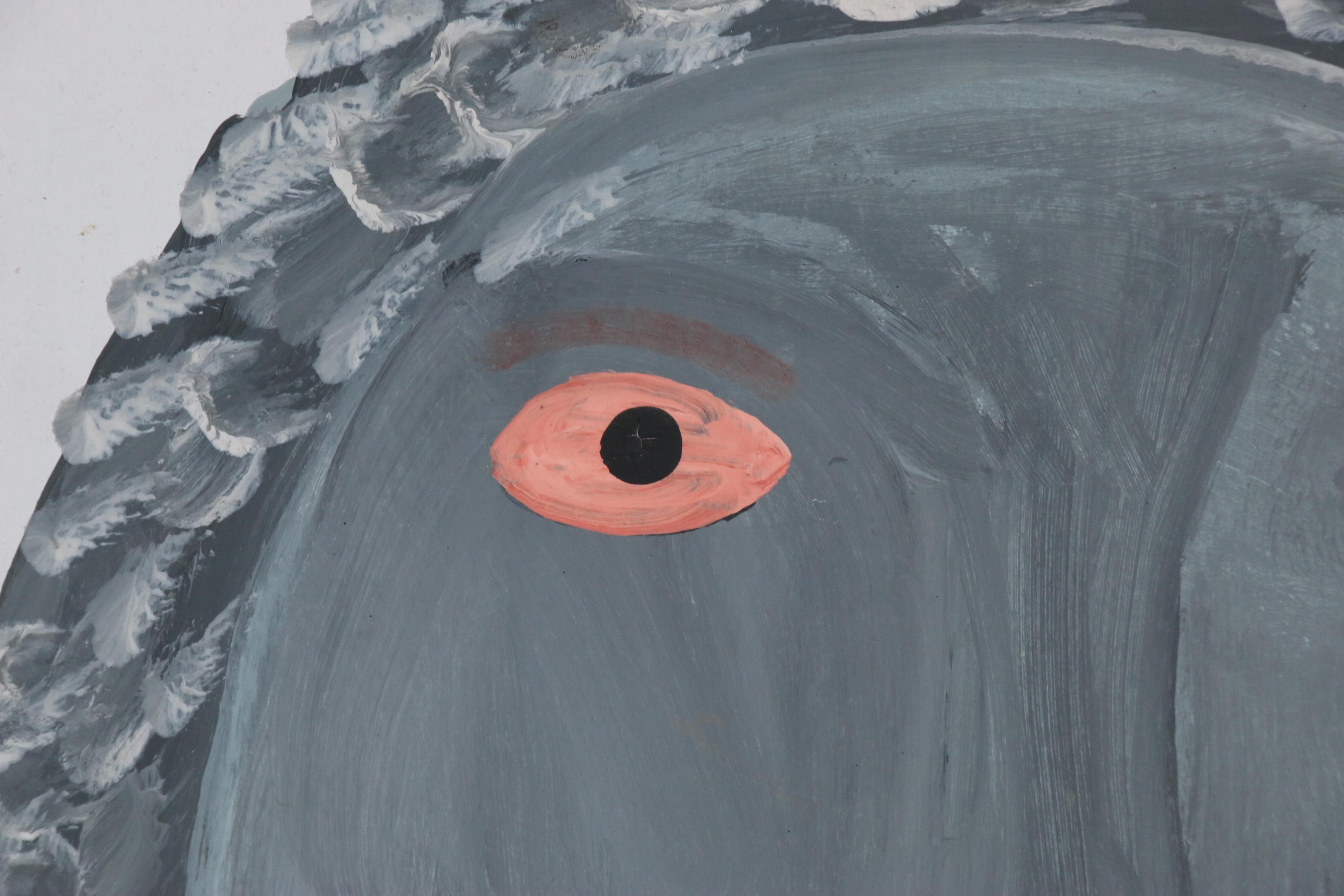 Mose Tolliver Figural Outsider Art Painting