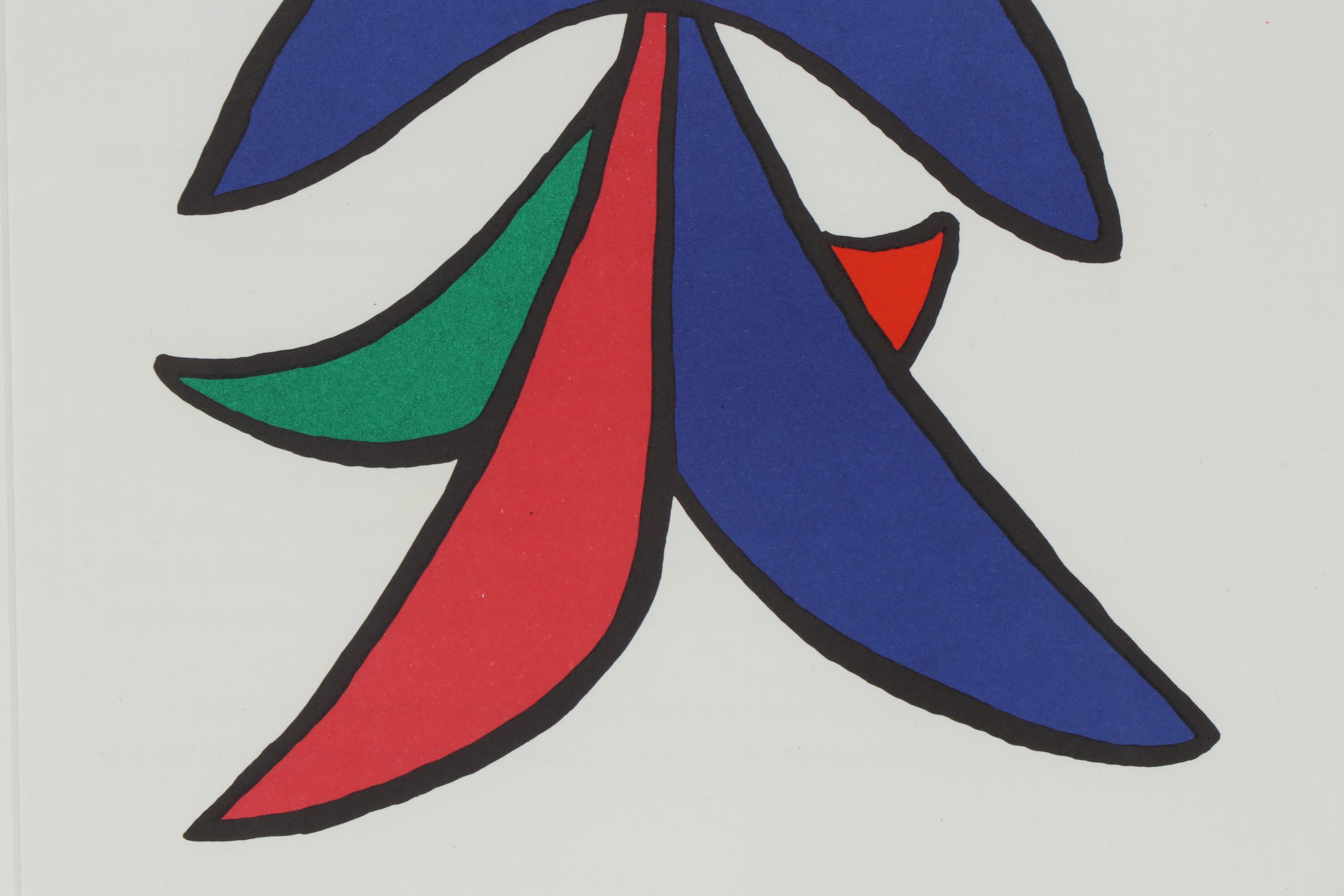 Alexander Calder Color Lithograph for "Derrière le Miroir", 1963