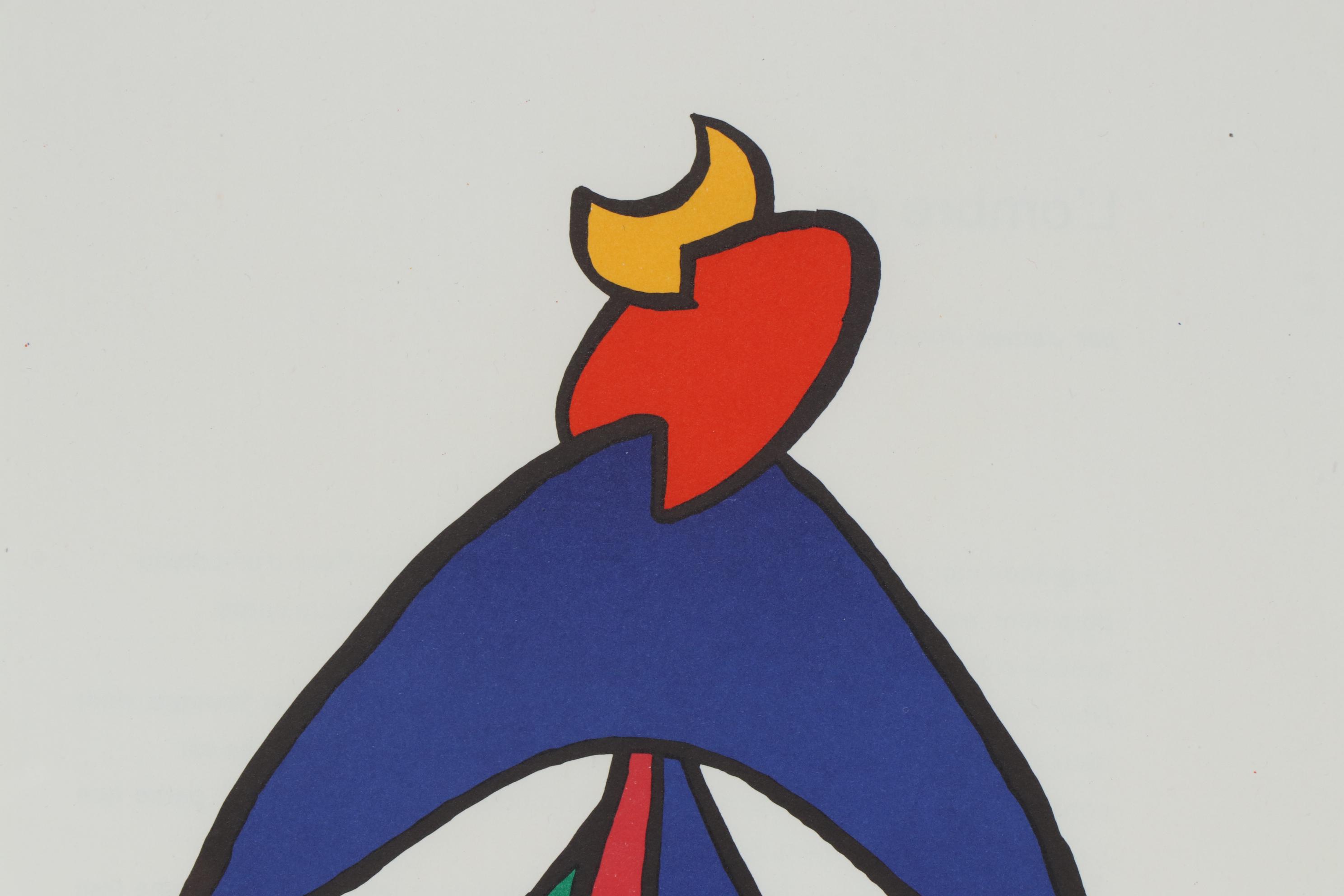 Alexander Calder Color Lithograph for "Derrière le Miroir", 1963