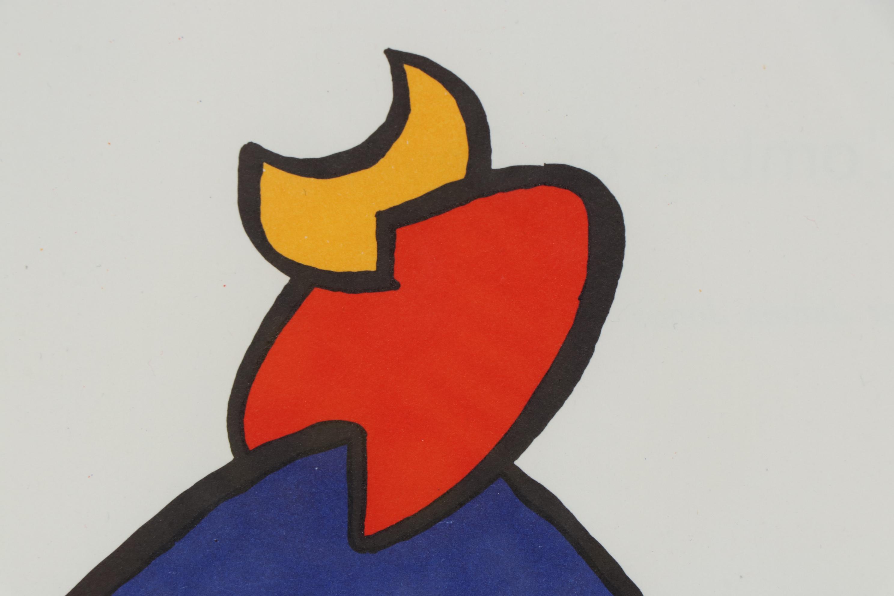 Alexander Calder Color Lithograph for "Derrière le Miroir", 1963