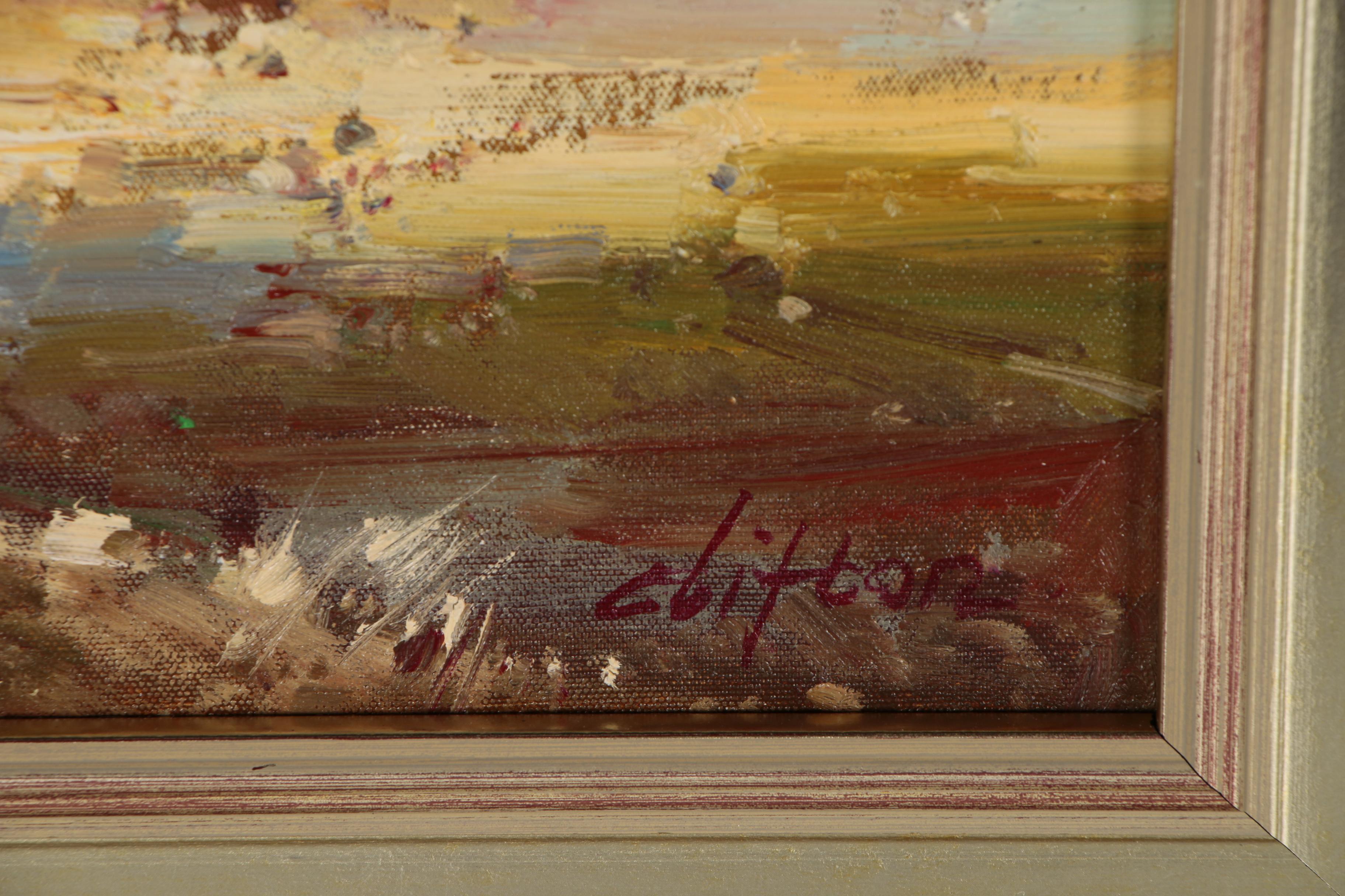 Landscape Oil Painting, Late 20th to 21st Century