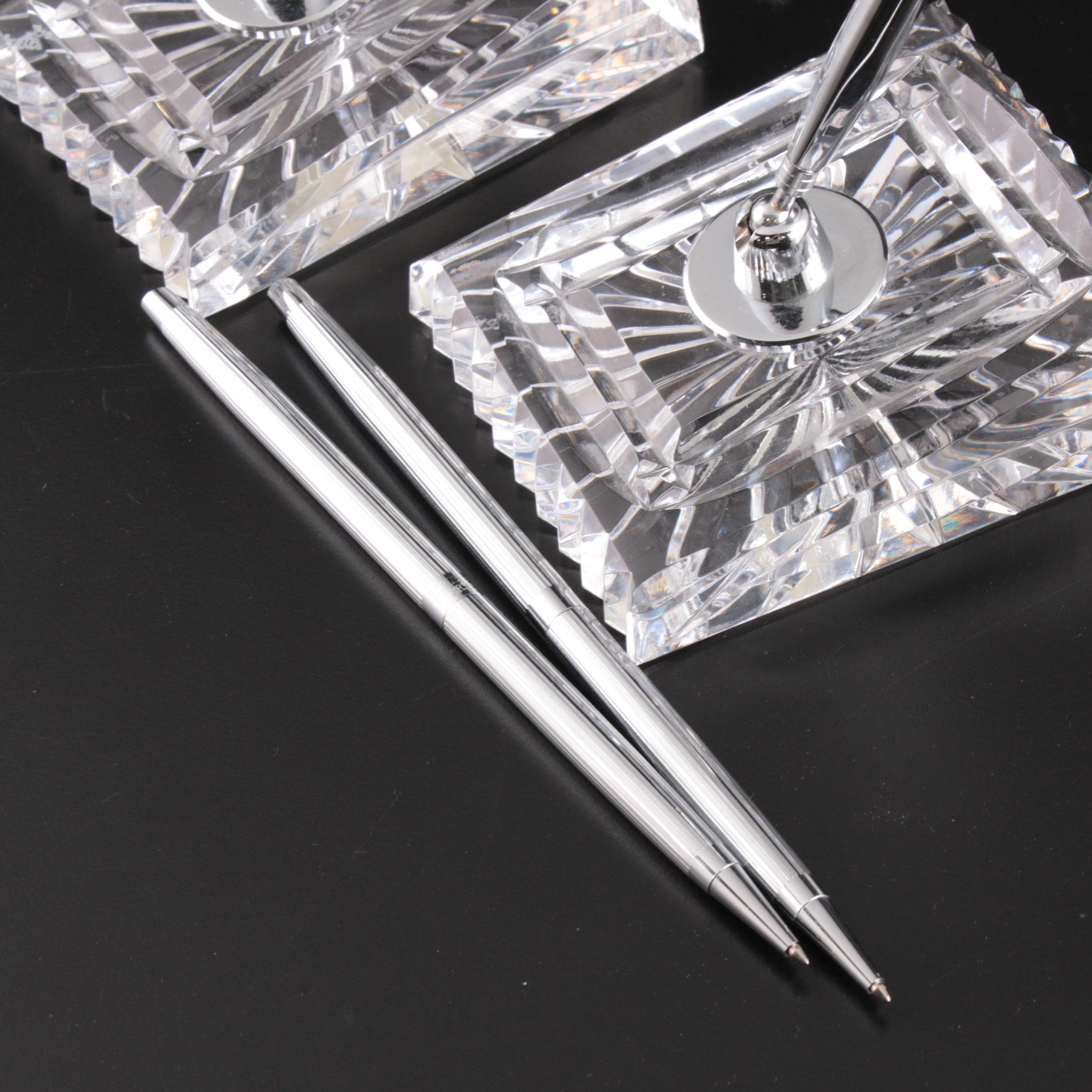 Waterford Crystal Ballpoint Pens and Holders
