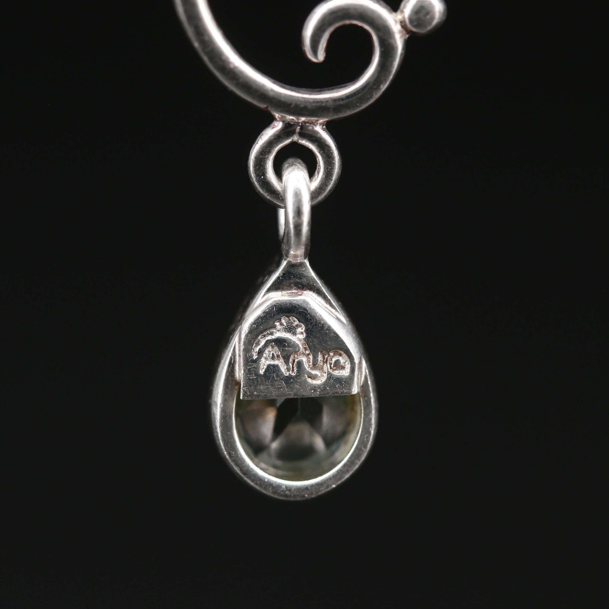 Aryo Sterling Silver Peridot Pendant