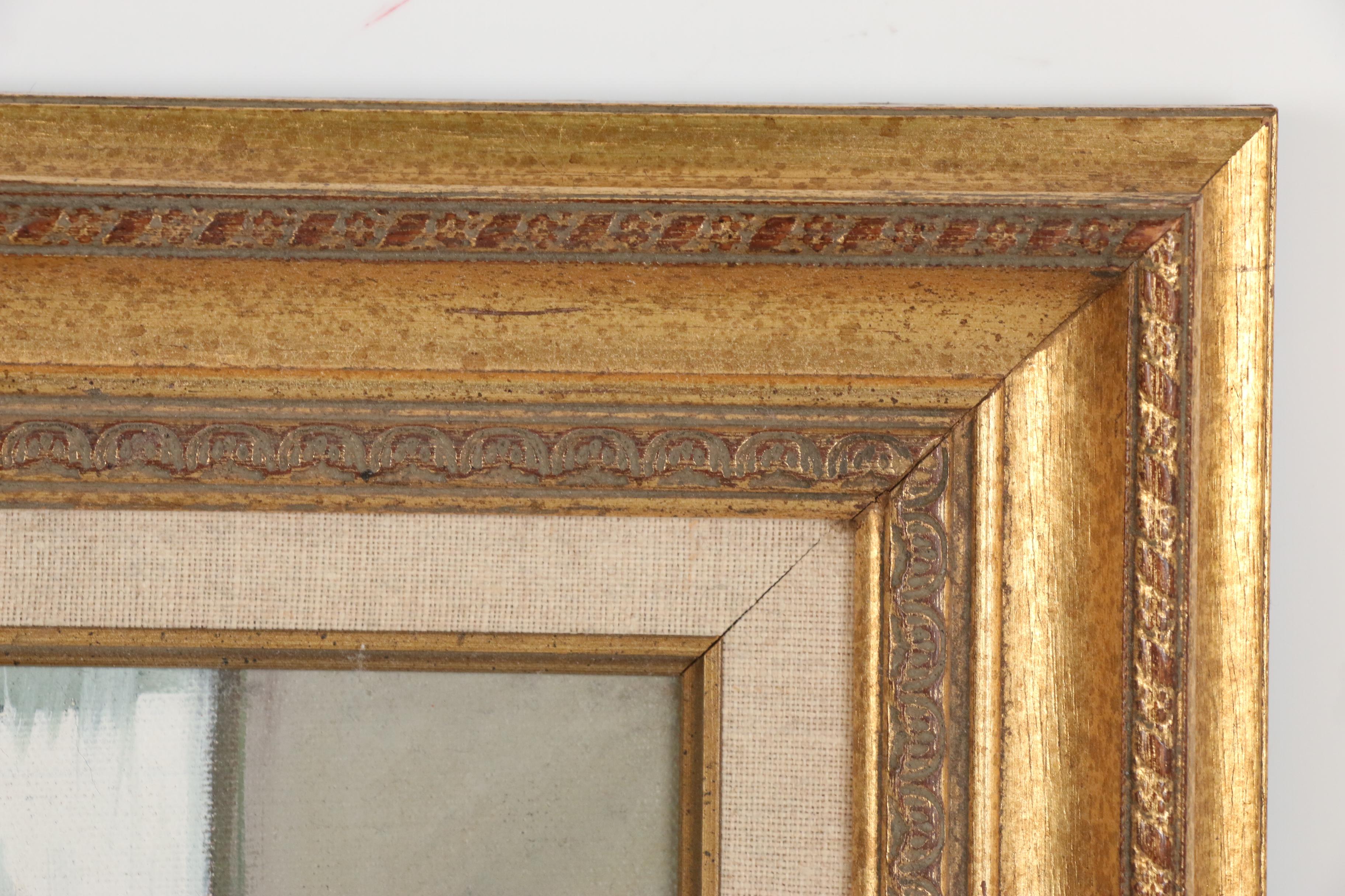 Oil Painting after Gustav Wentzel "Breakfast, the Artist's Mother and Brother"