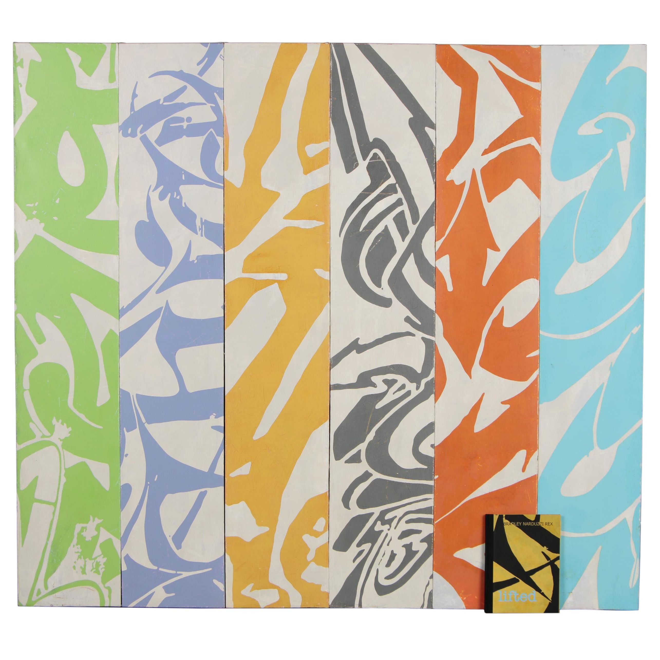 Bradley Narduzzi Rex Monumental Acrylic Polyptych "Cupid's Arsenal", 2008