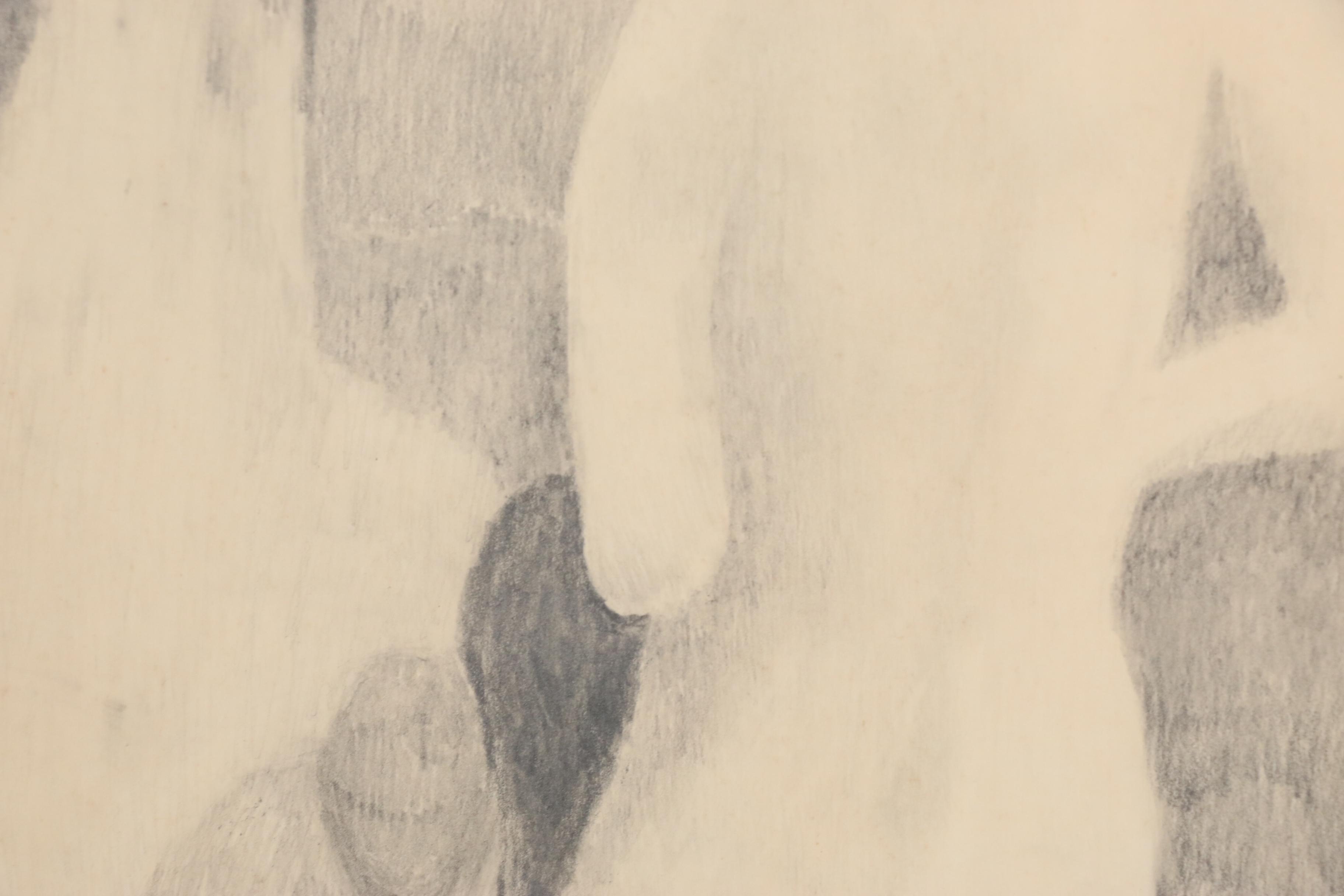 Lynne Meyers Gordon Graphite Drawing "Nude Figures"