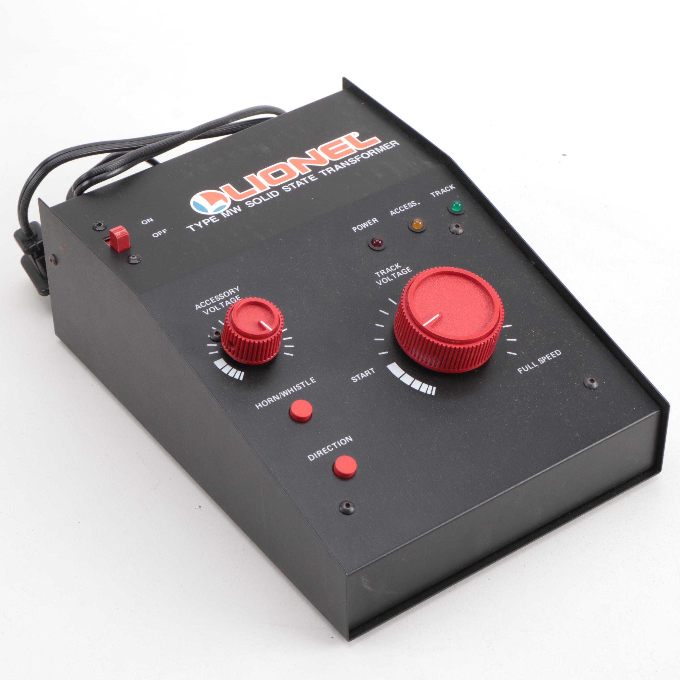 Train Accessories and Track with Lionel O/027 Gauge MW Transformer in Box