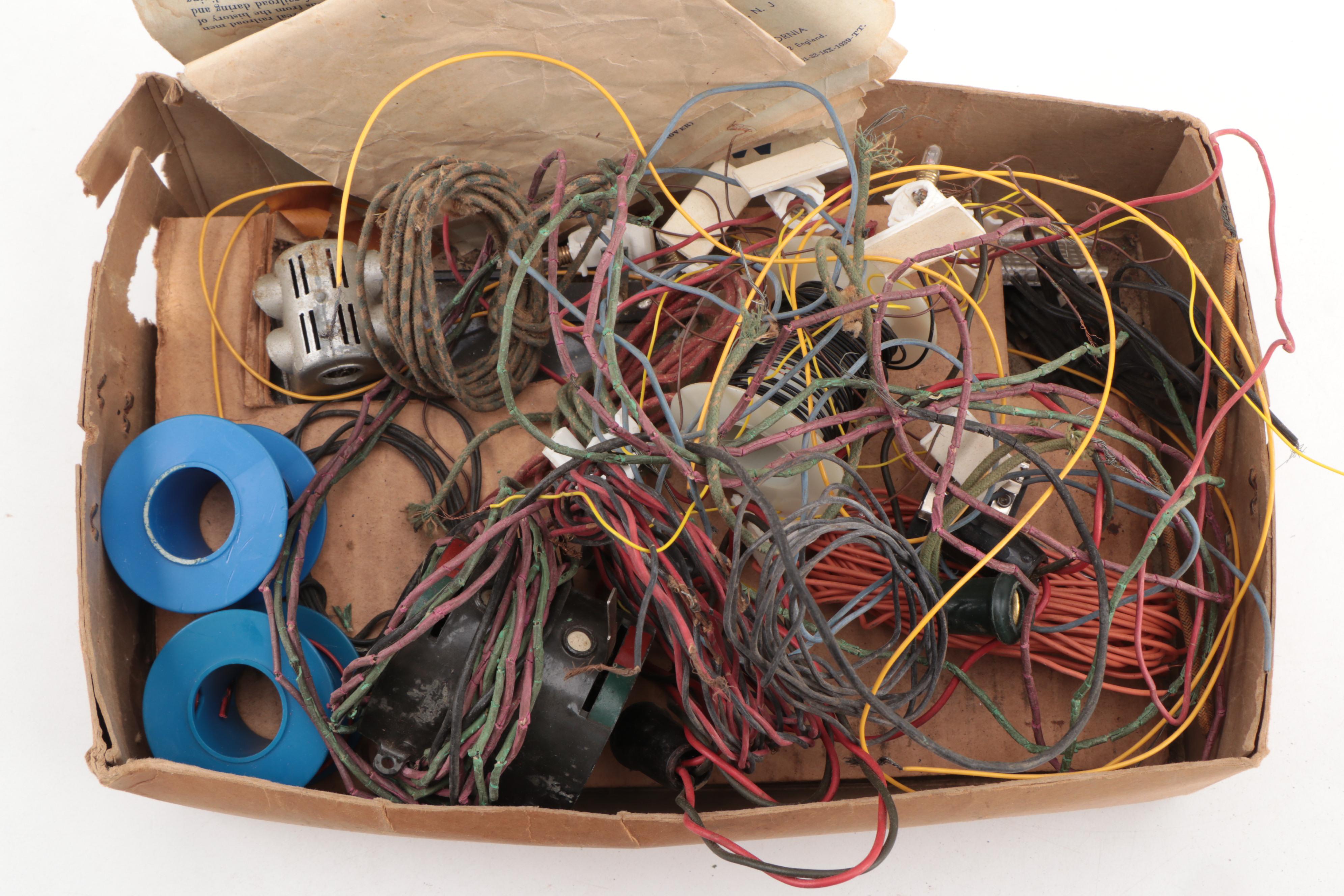 Train Accessories and Track with Lionel O/027 Gauge MW Transformer in Box