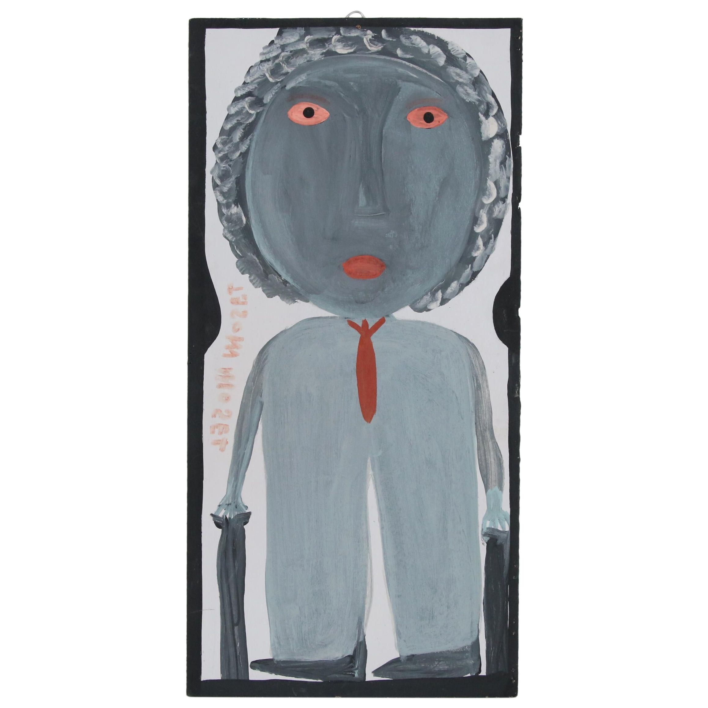 Mose Tolliver Figural Outsider Art Painting
