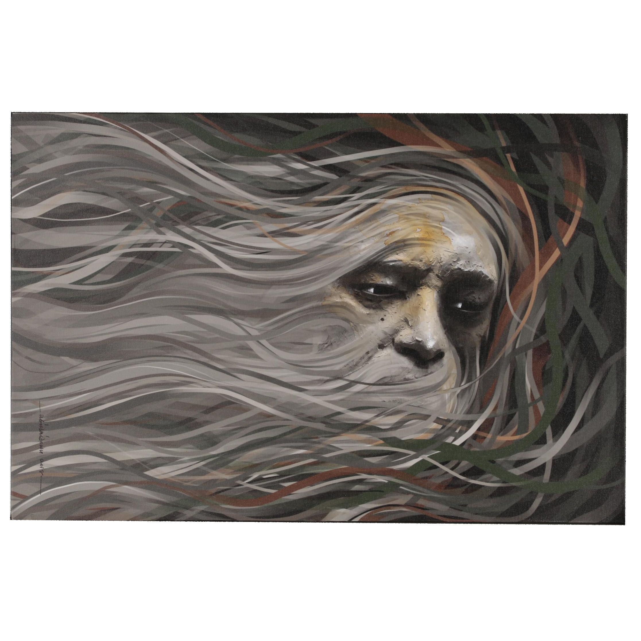 Abiola Idowu Embellished Giclée "In the Beginning", 2018