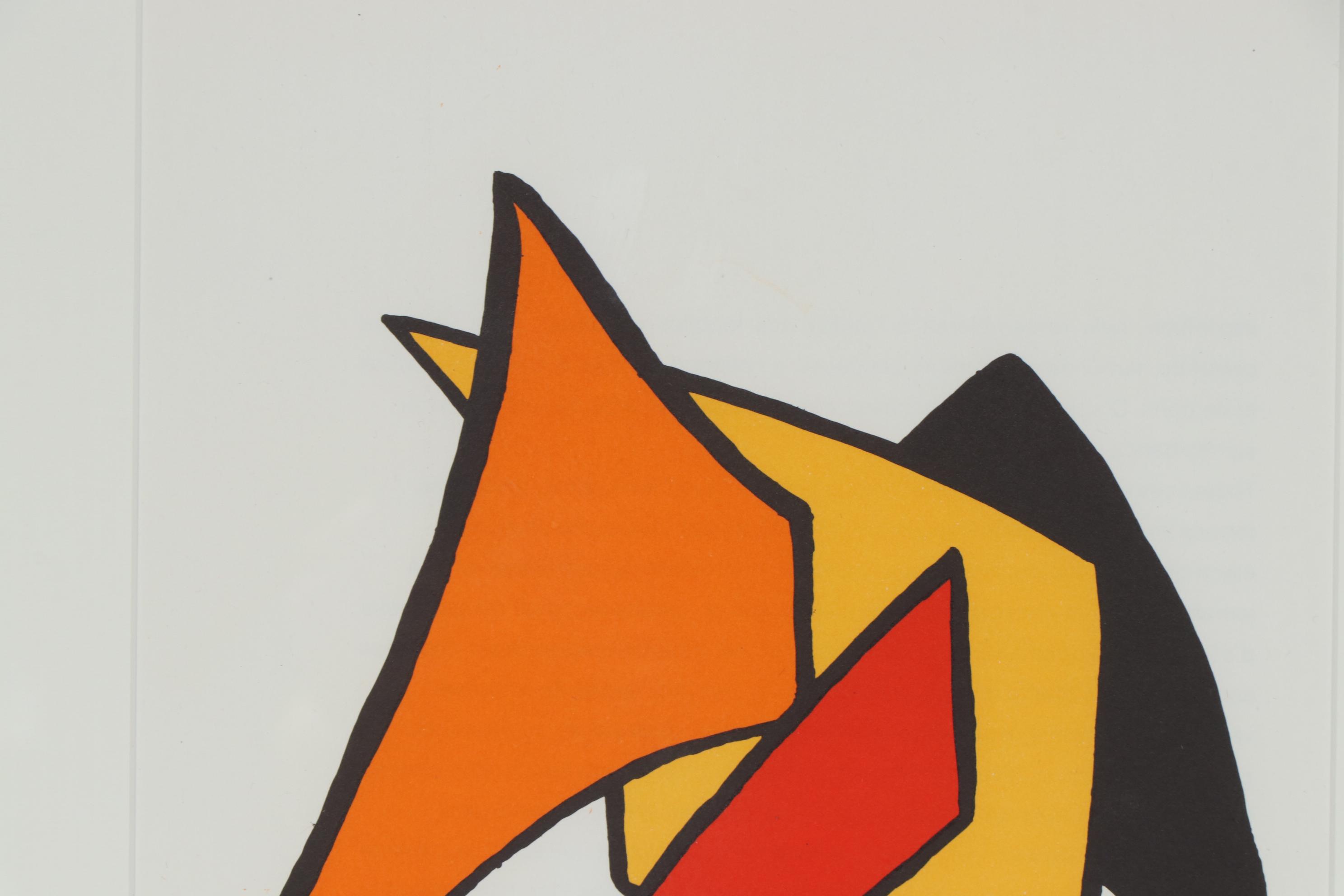 Alexander Calder Color Lithograph for "Derrière le Miroir", 1963