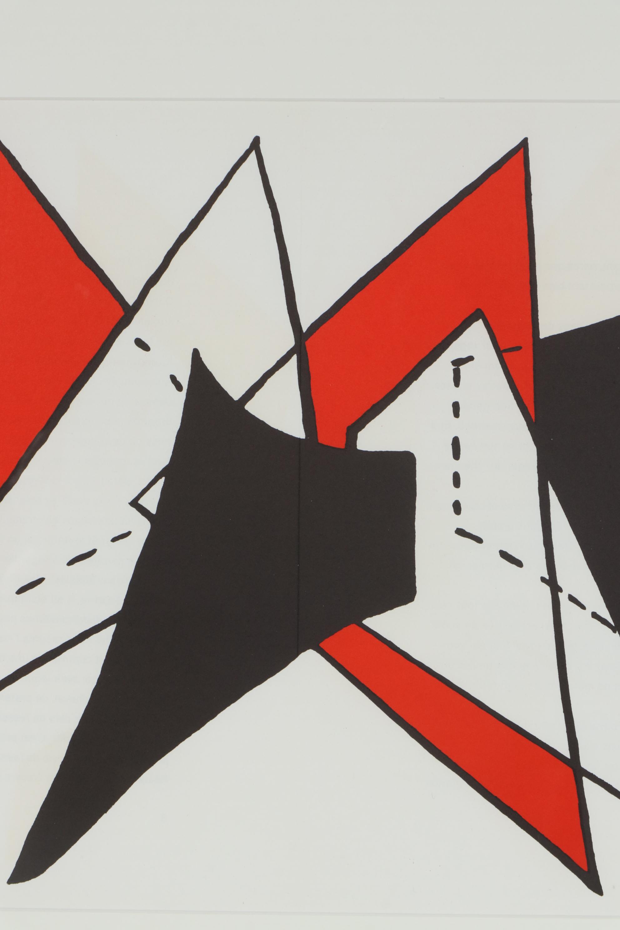 Alexander Calder Double-Page Color Lithograph for "Derrière le Miroir", 1963