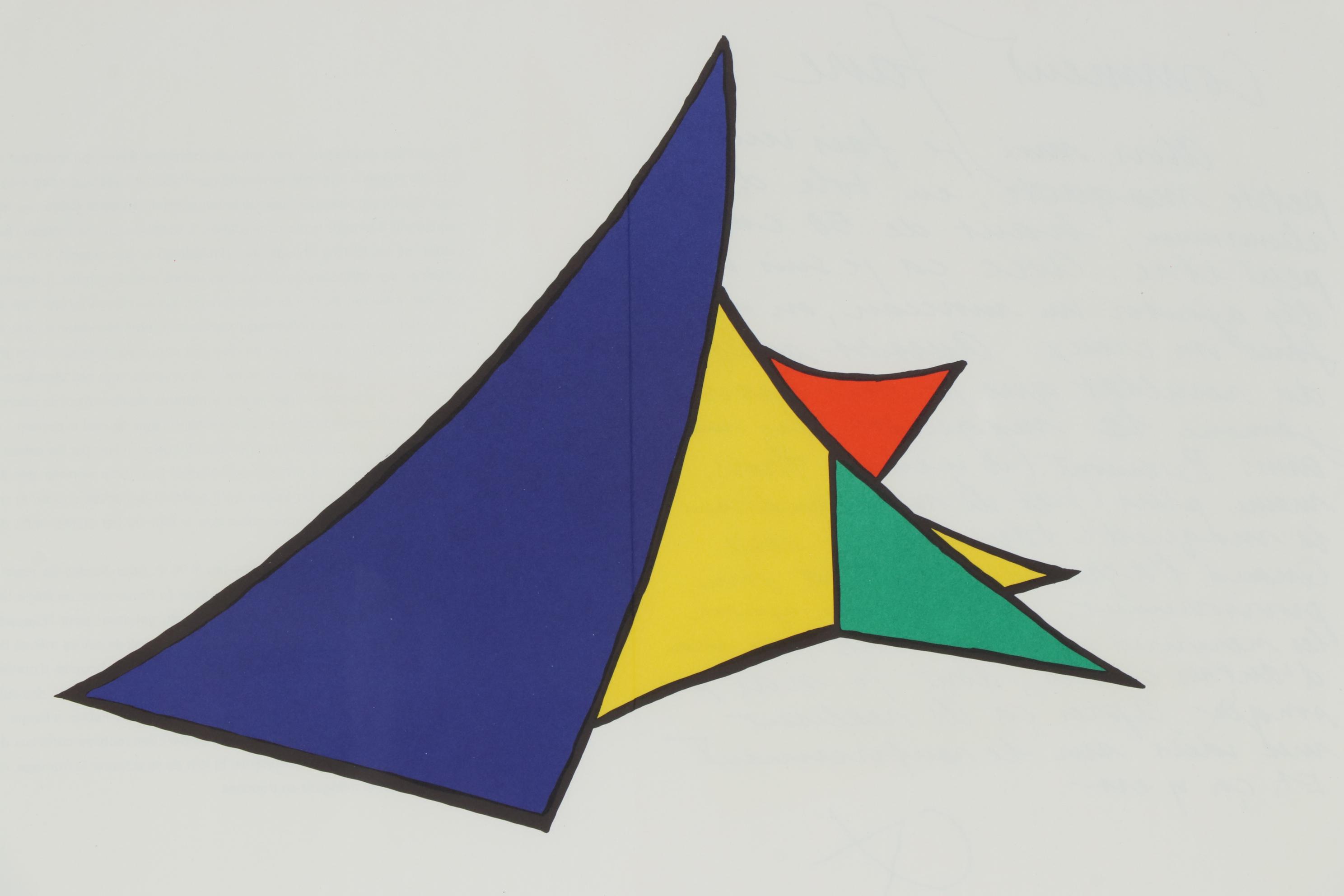 Alexander Calder Double-Page Color Lithograph for "Derrière le Miroir", 1963
