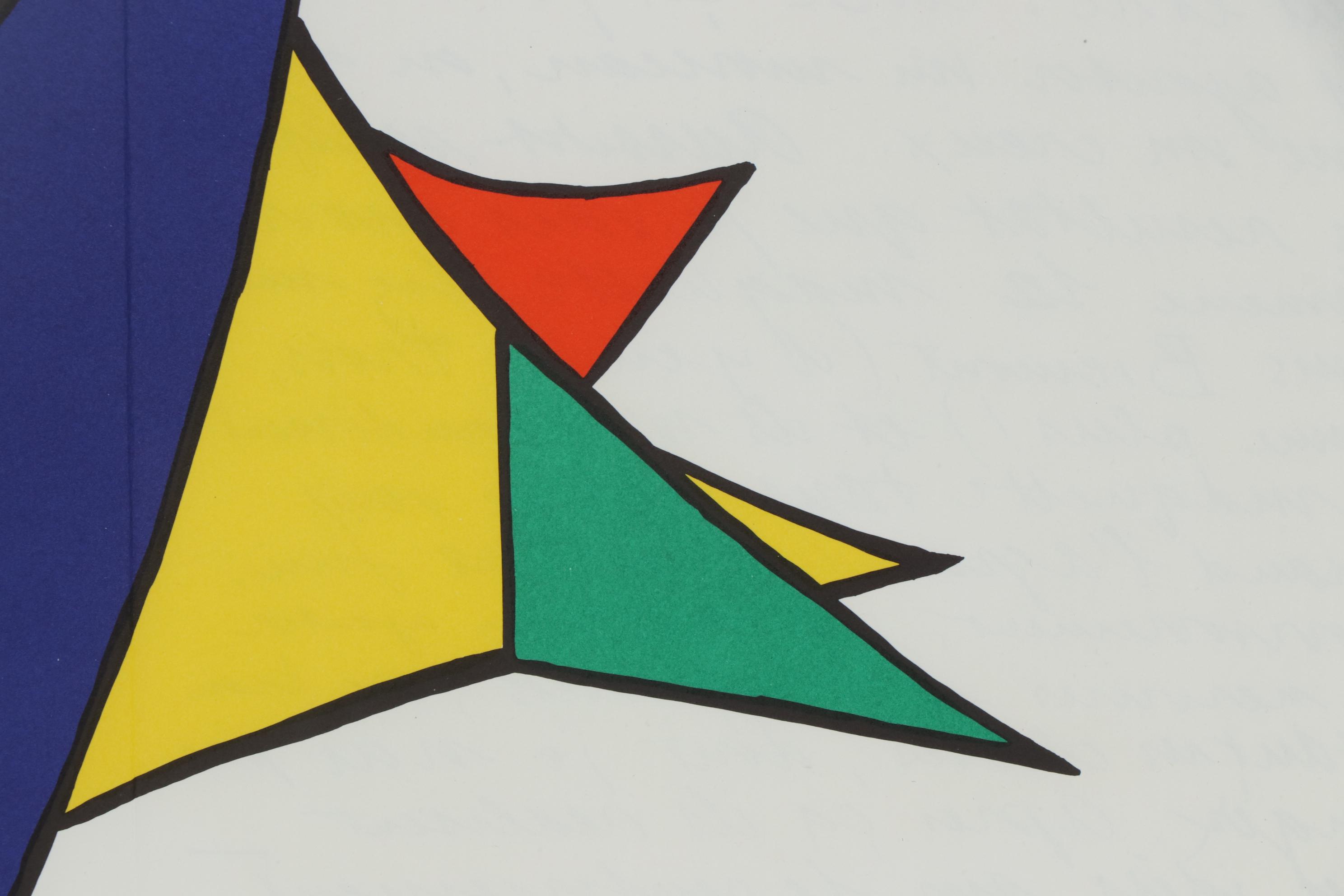 Alexander Calder Double-Page Color Lithograph for "Derrière le Miroir", 1963
