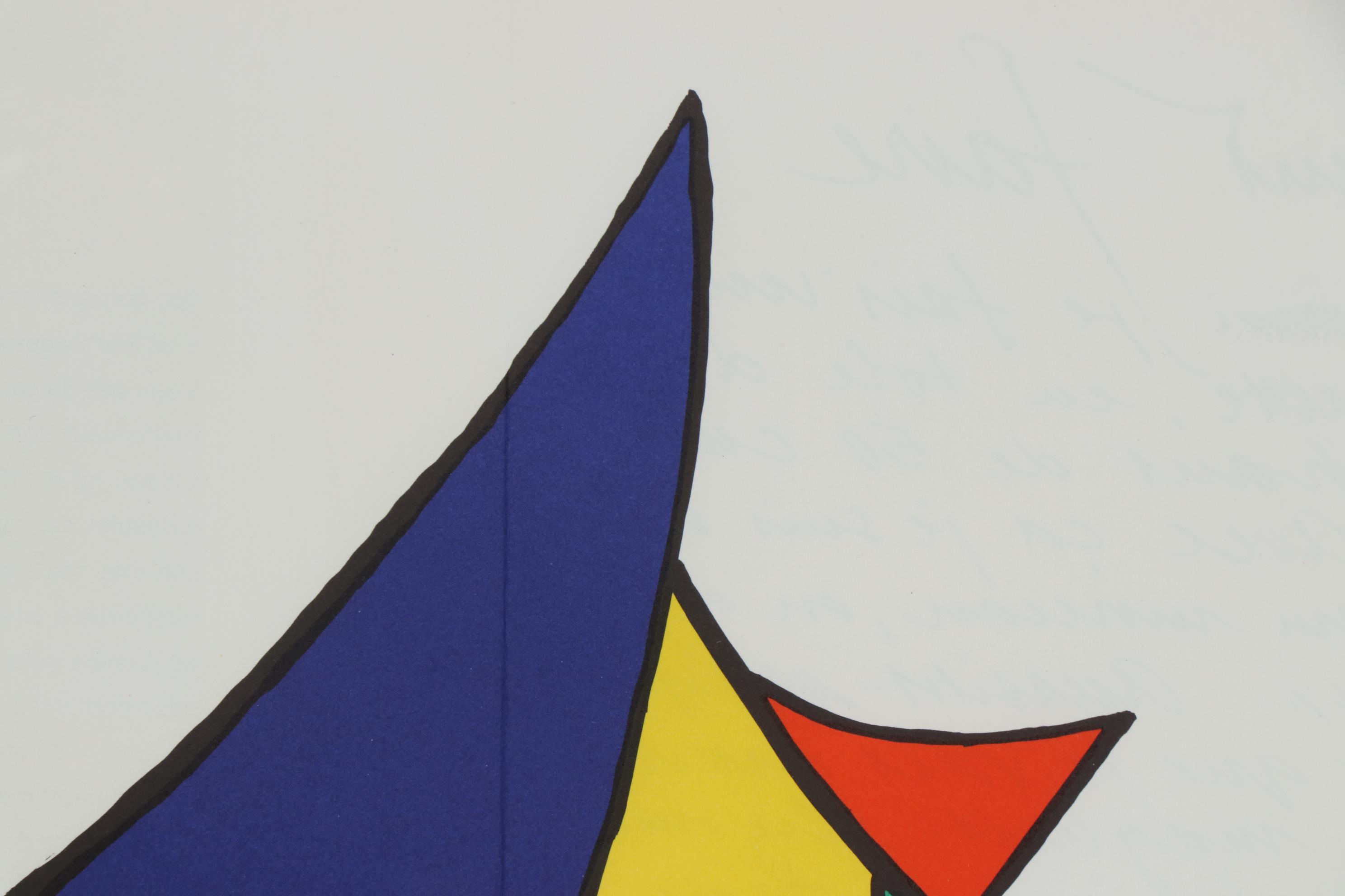 Alexander Calder Double-Page Color Lithograph for "Derrière le Miroir", 1963