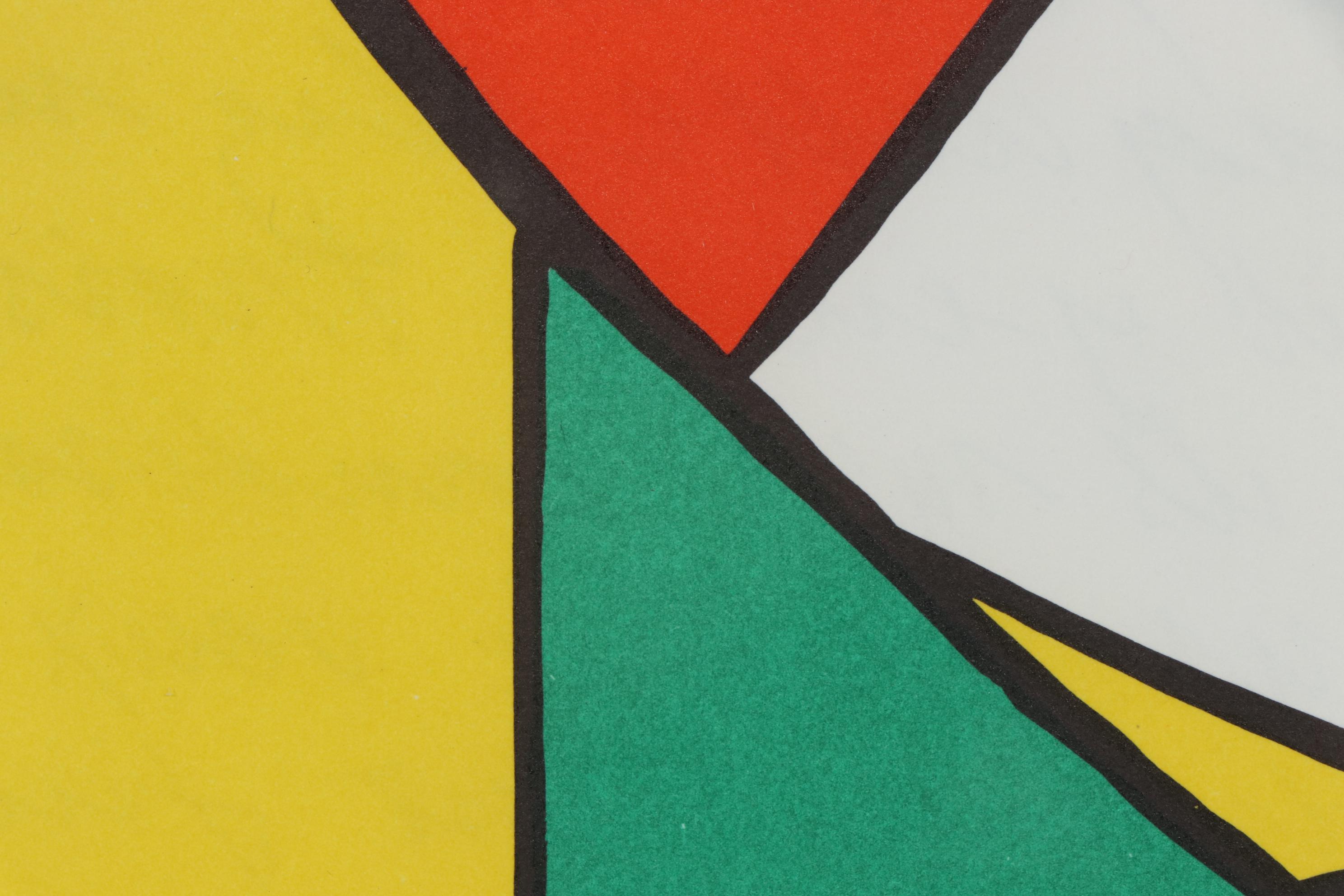 Alexander Calder Double-Page Color Lithograph for "Derrière le Miroir", 1963