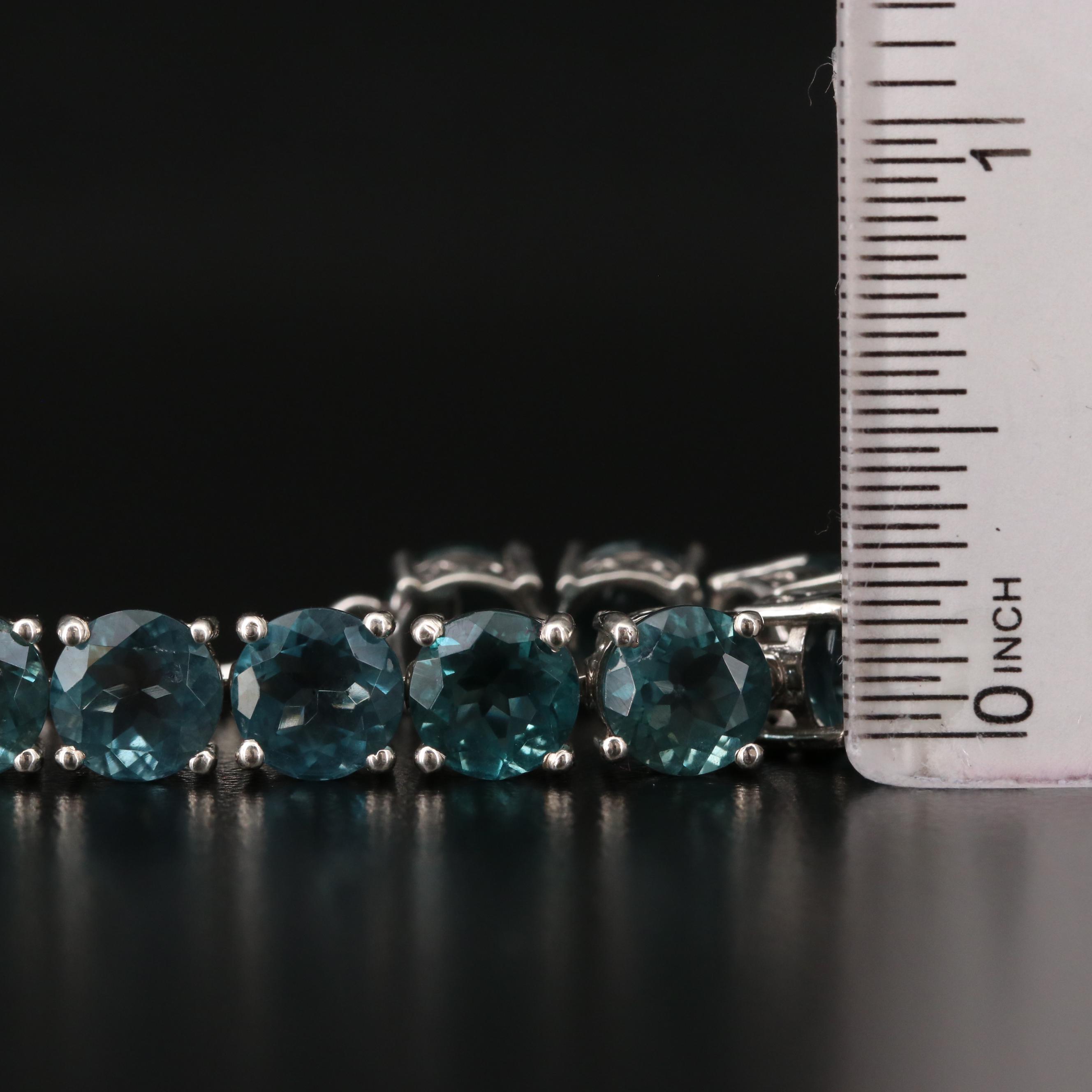 Sterling Silver Fluorite Bolo Bracelet