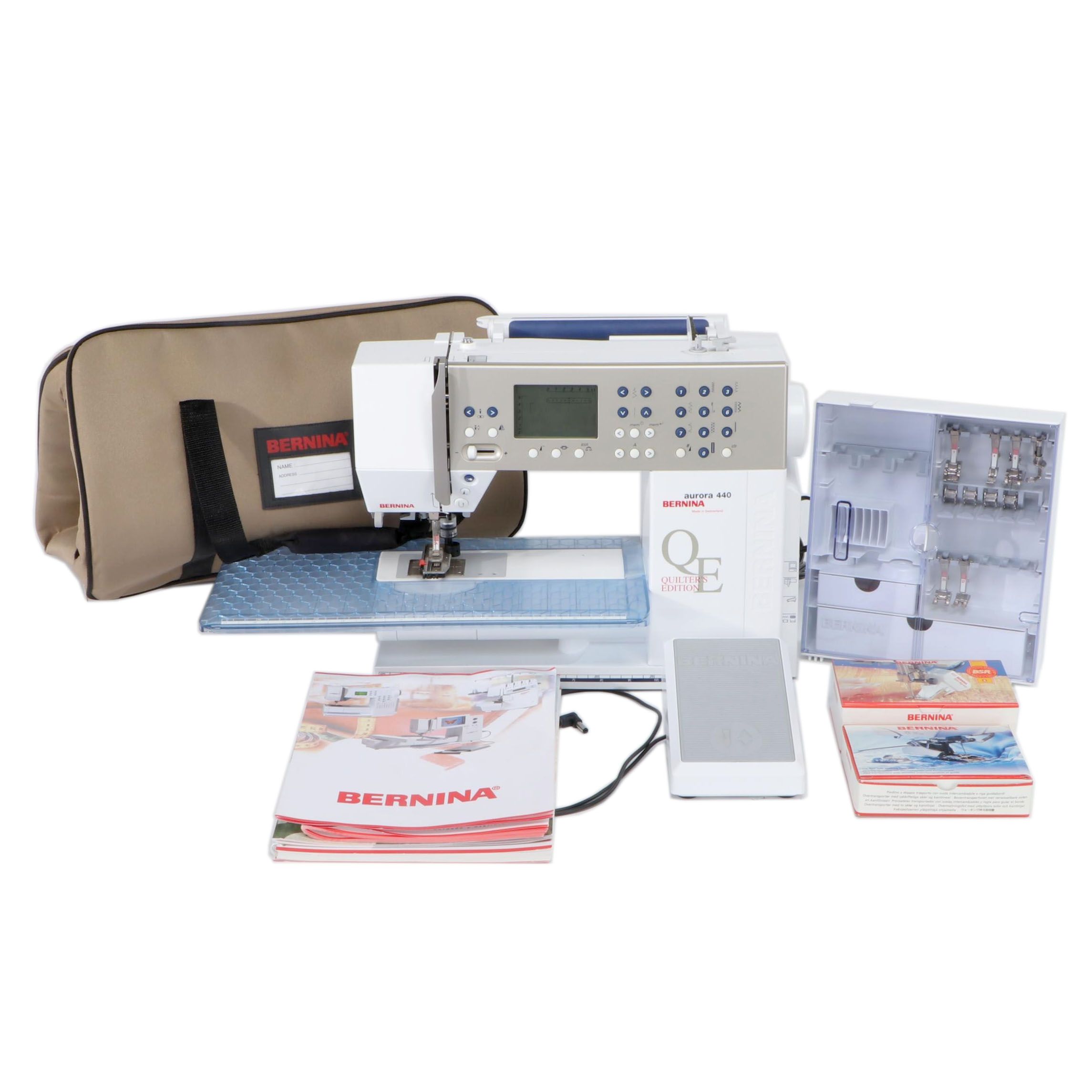 Bernina Aurora 440 Quilters Editions Sewing Machine with Accessories