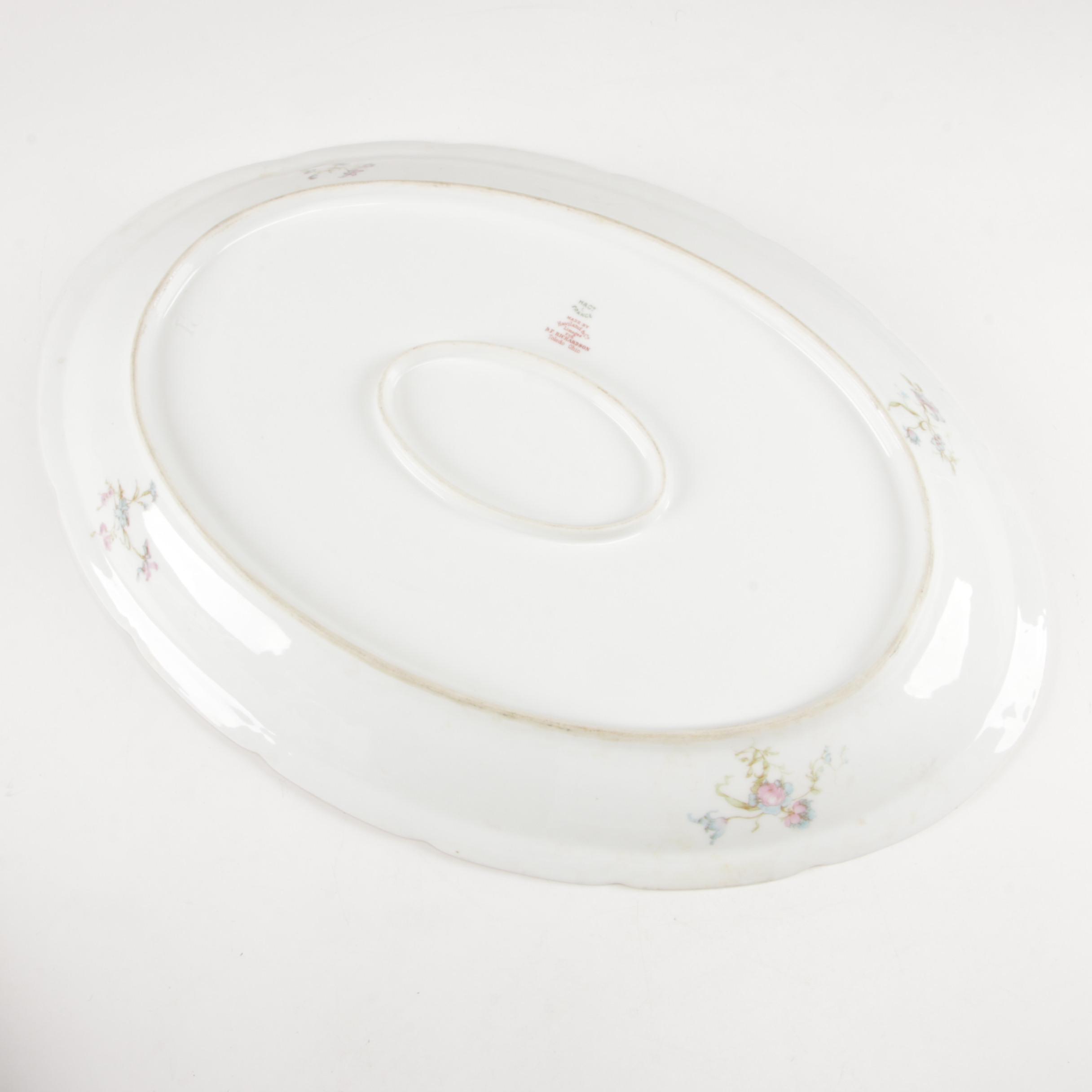 Haviland & Co. for D. F. Richardson Porcelain Serving Platters, Early 20th C.