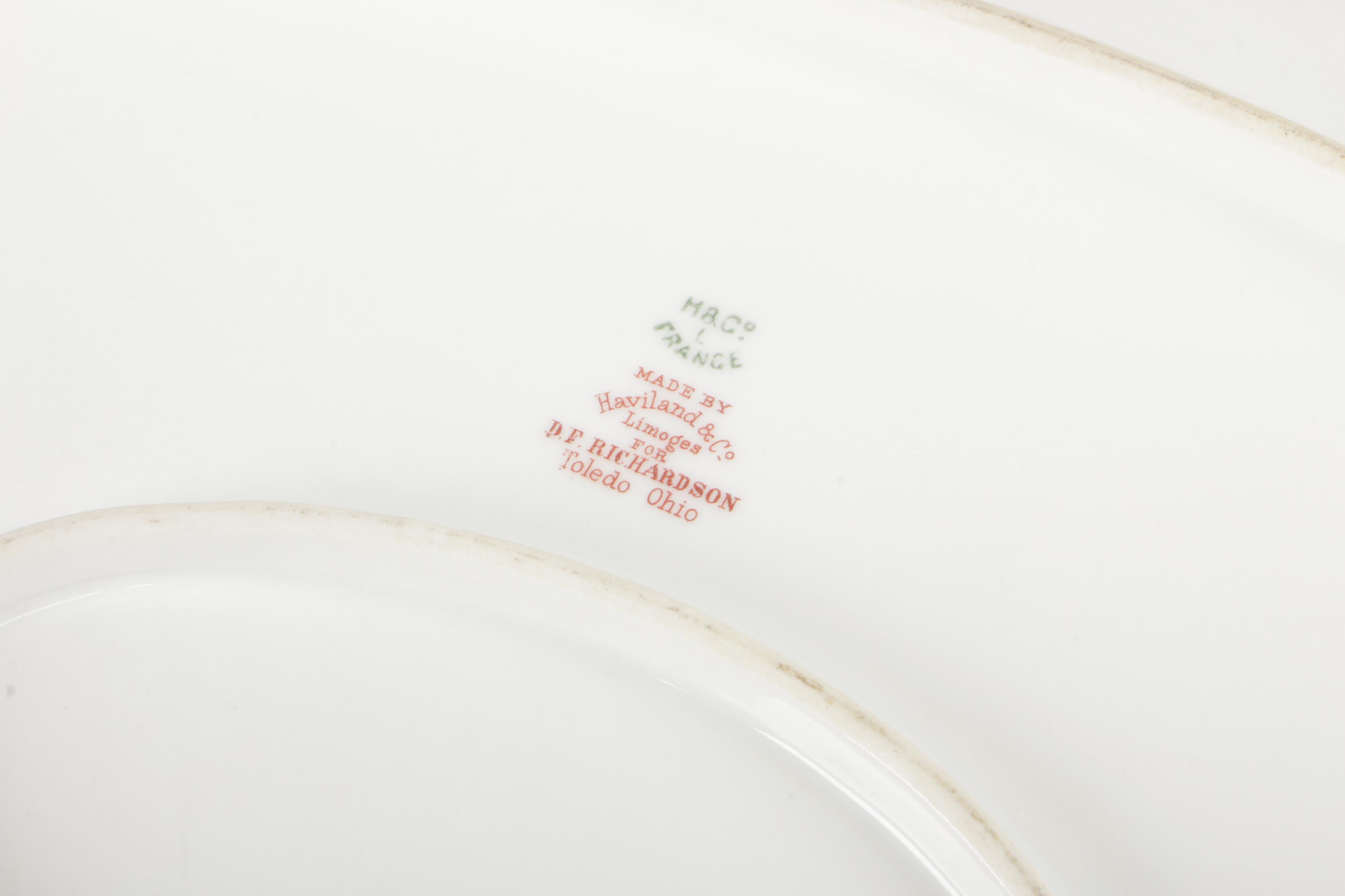 Haviland & Co. for D. F. Richardson Porcelain Serving Platters, Early 20th C.