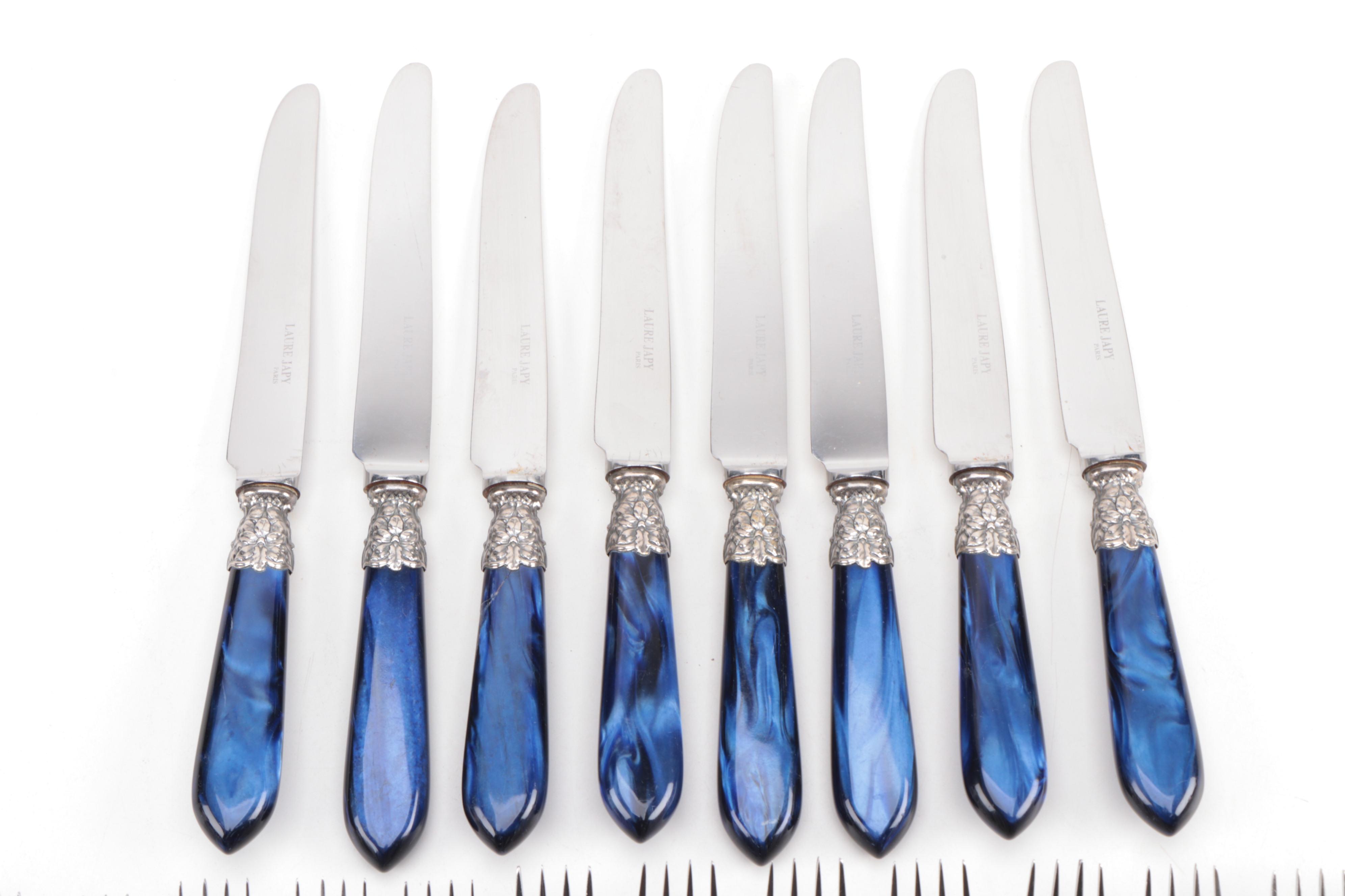 Laure Japy "Seychilles" Acrylic and Stainless Steel Flatware