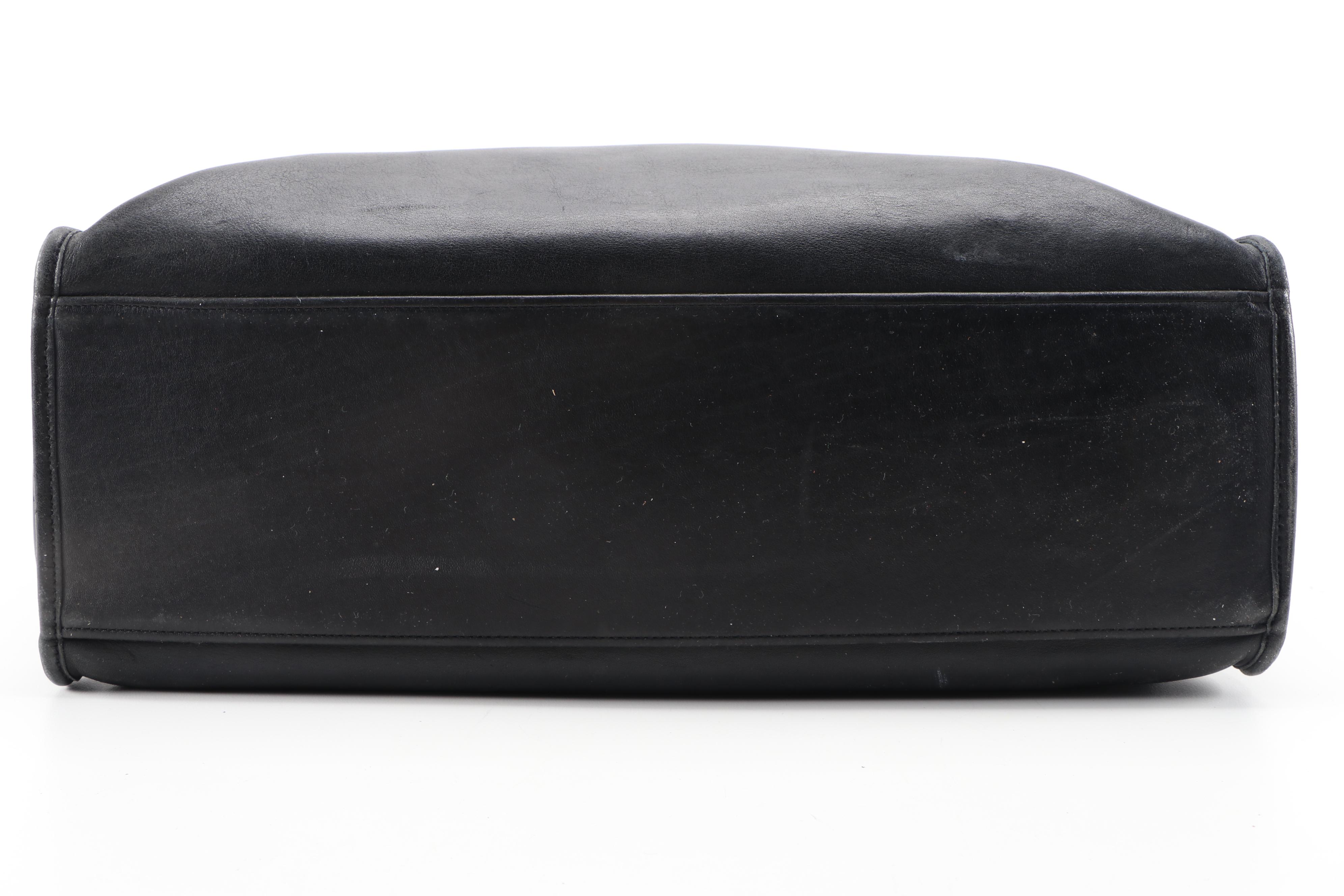 Coach Barclay Tote in Black Glove-Tanned Leather