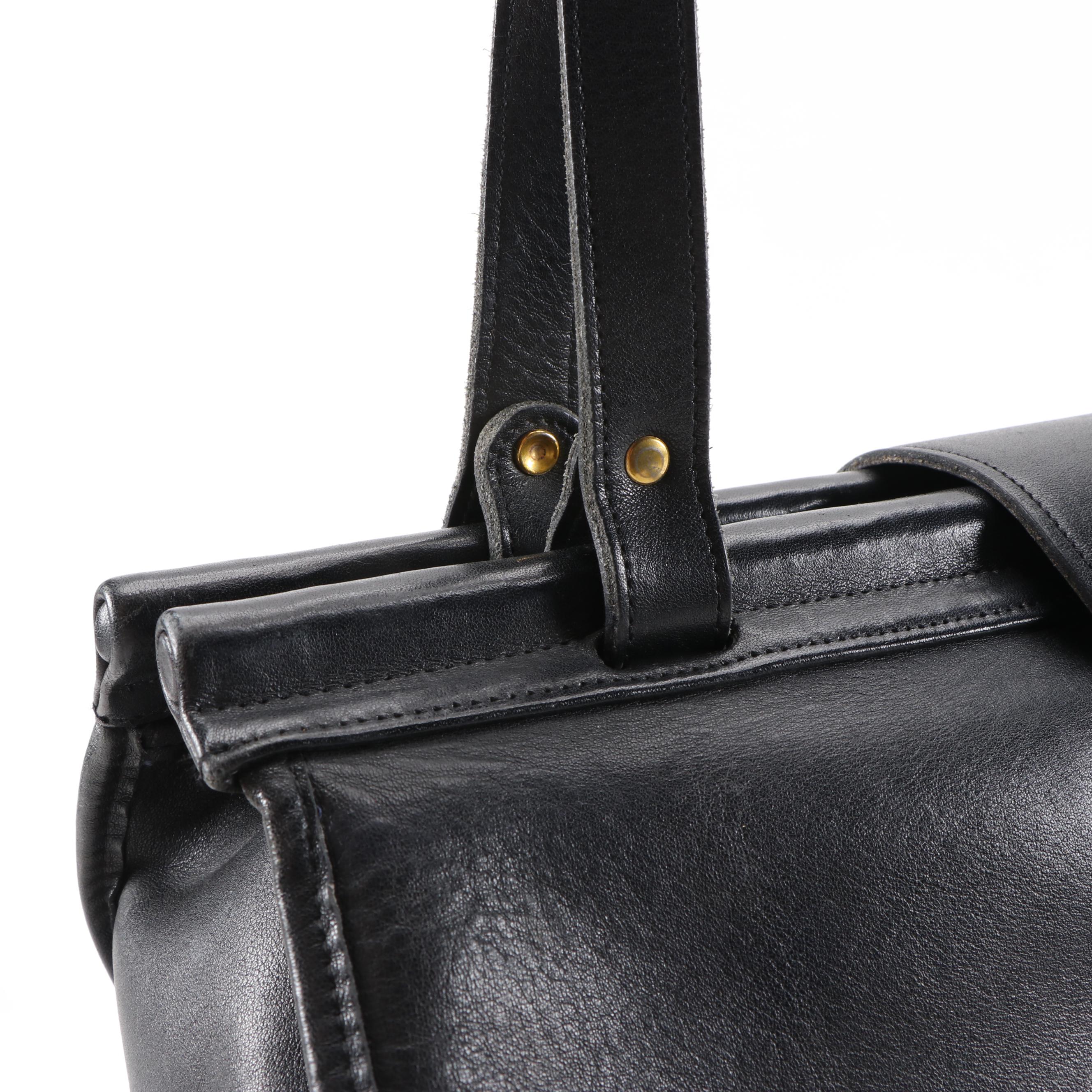 Coach Barclay Tote in Black Glove-Tanned Leather